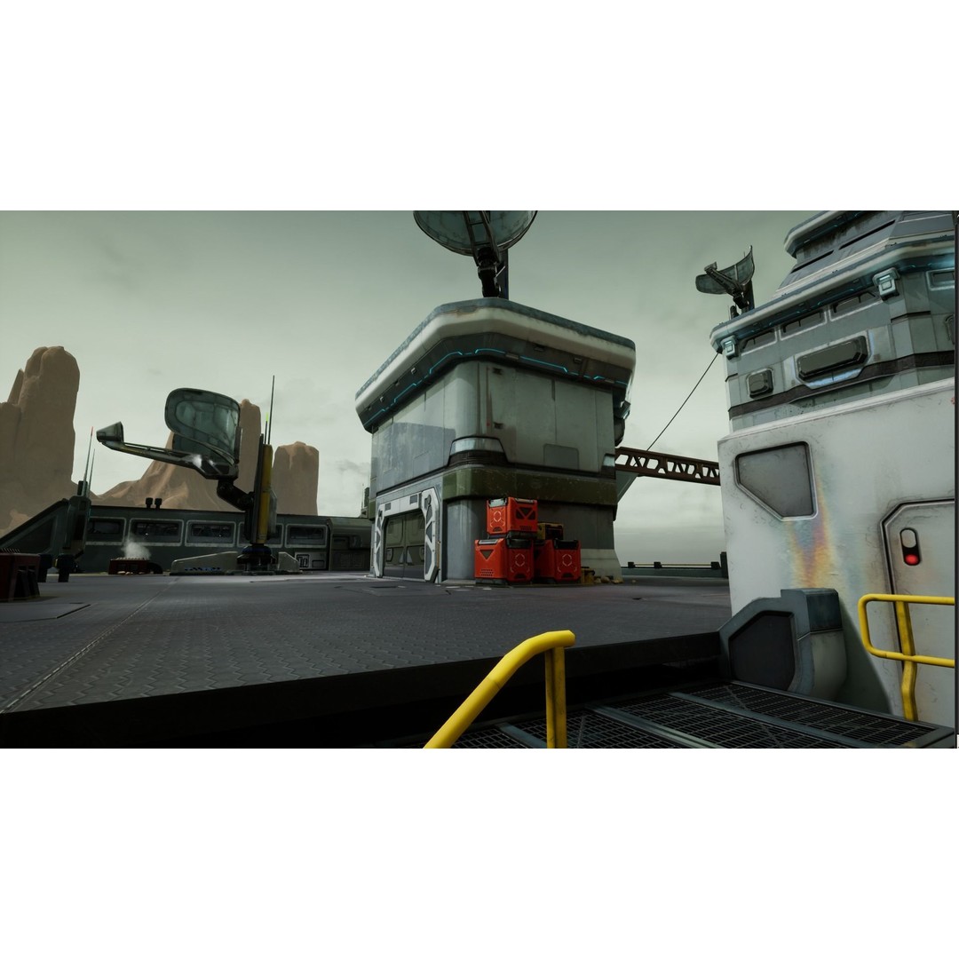 Modular Sci-Fi Hangars 3D Model – Low Poly Game Asset, FBX, PBR - View 13