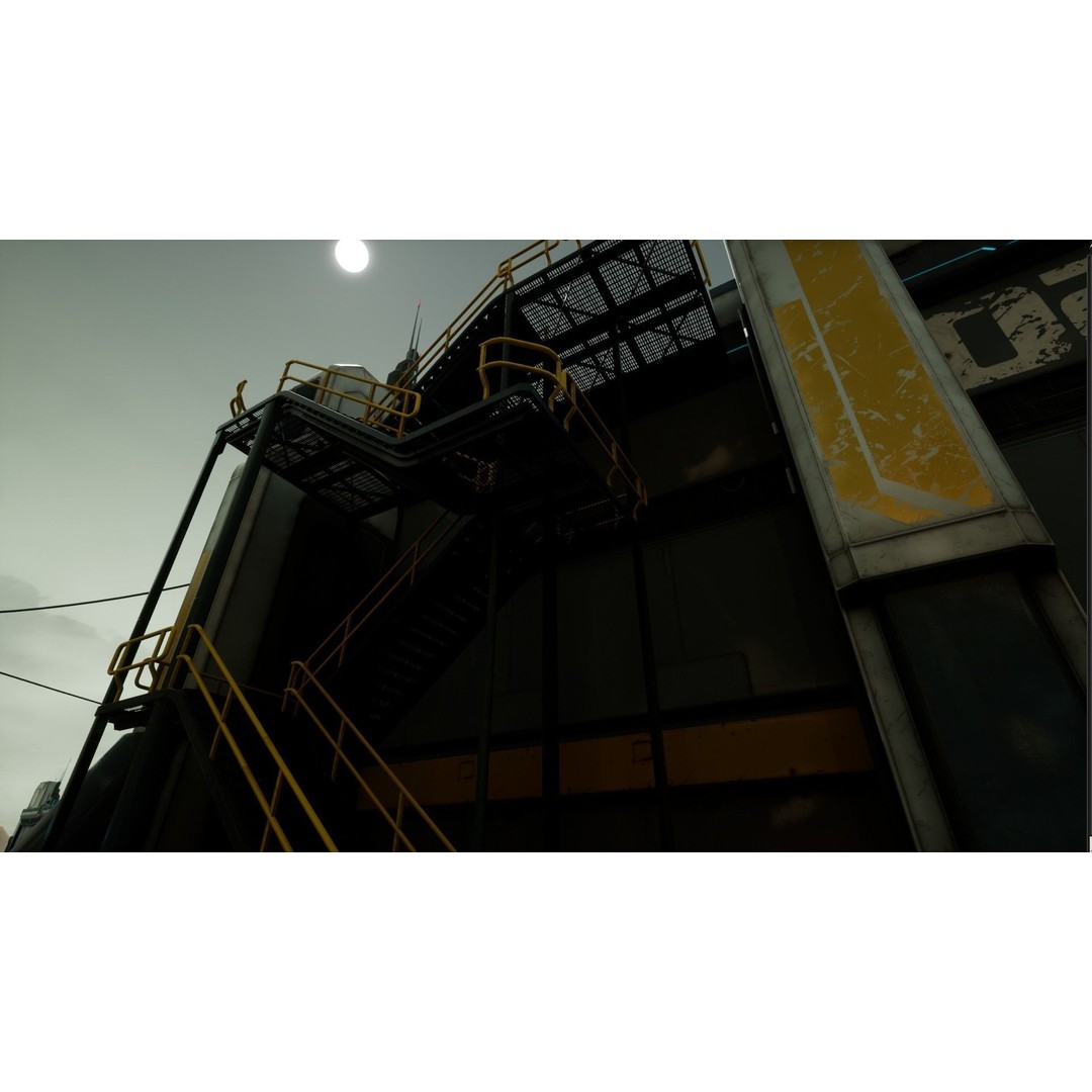 Modular Sci-Fi Hangars 3D Model – Low Poly Game Asset, FBX, PBR - View 14