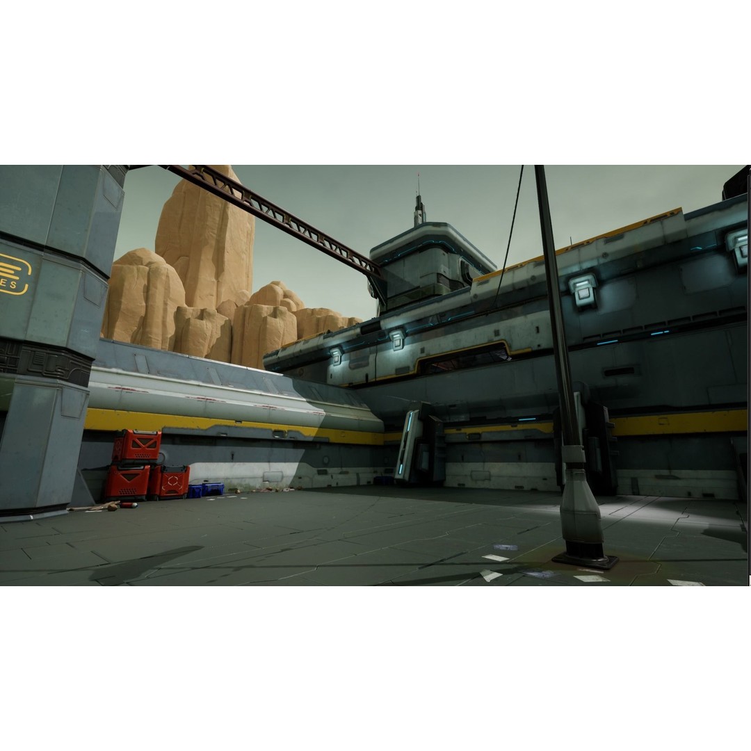 Modular Sci-Fi Hangars 3D Model – Low Poly Game Asset, FBX, PBR - View 24