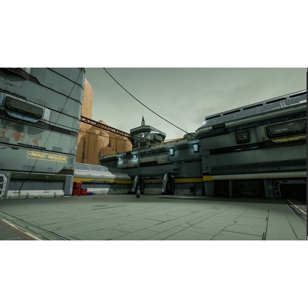 Modular Sci-Fi Hangars 3D Model – Low Poly Game Asset, FBX, PBR - View 25