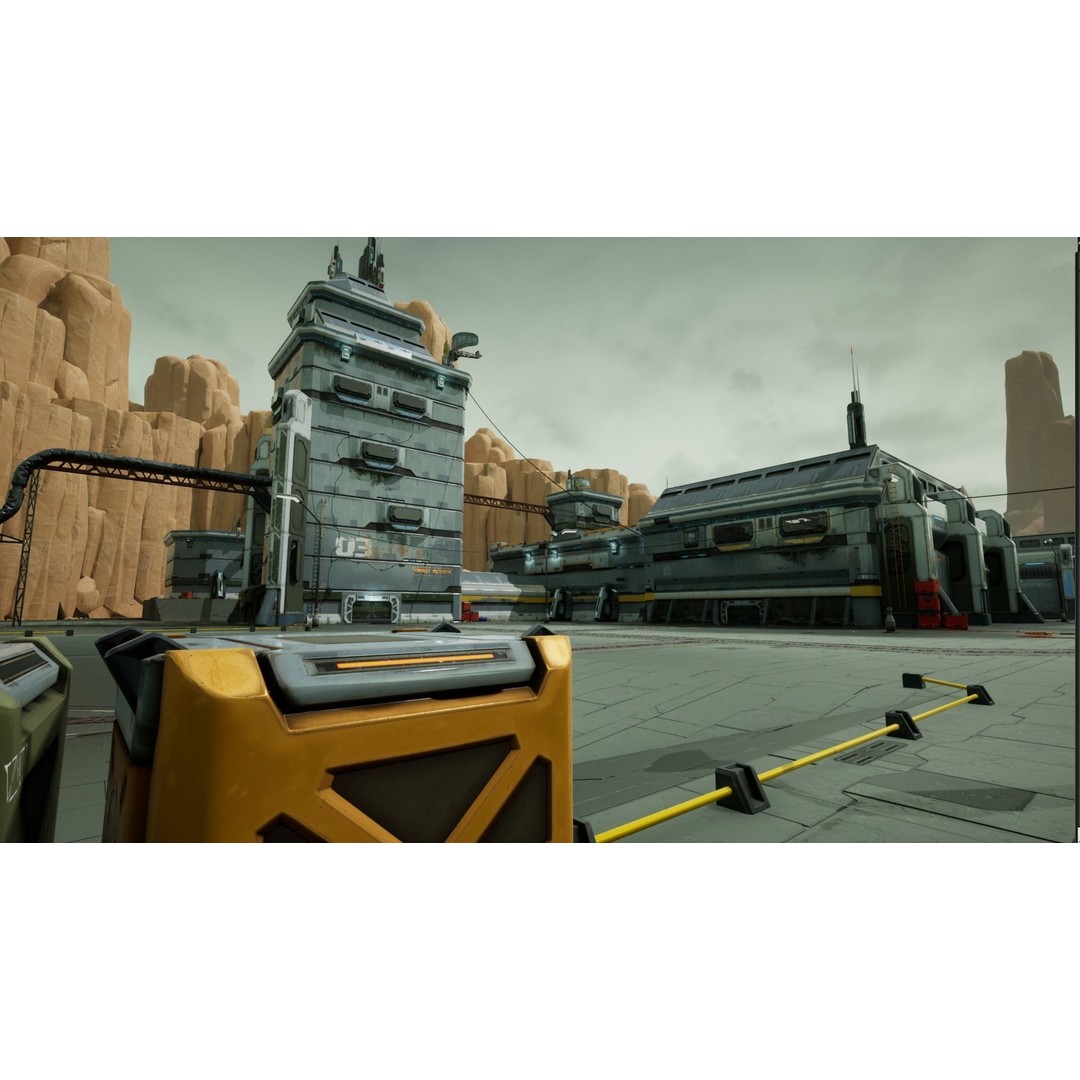 Modular Sci-Fi Hangars 3D Model – Low Poly Game Asset, FBX, PBR - View 27