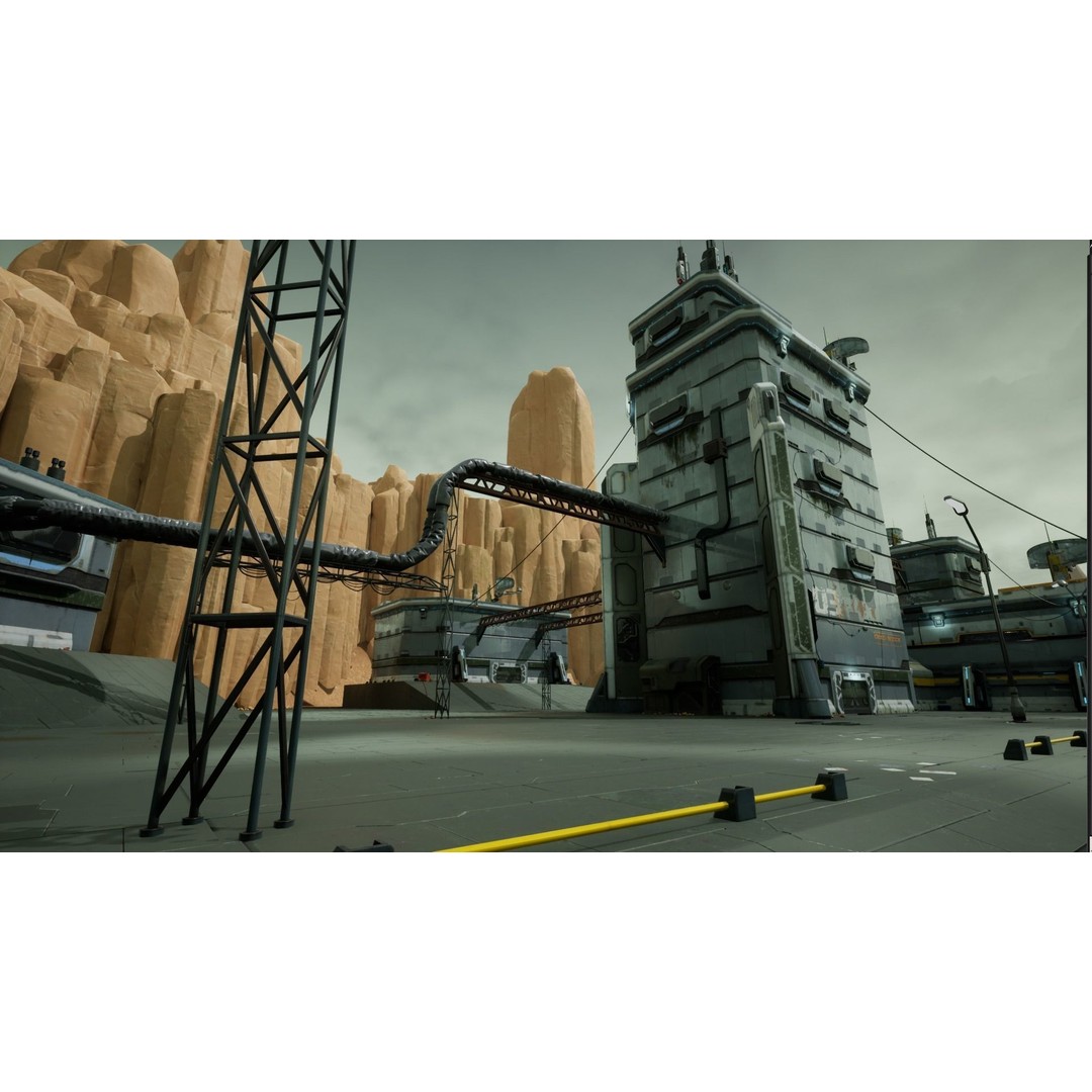 Modular Sci-Fi Hangars 3D Model – Low Poly Game Asset, FBX, PBR - View 33