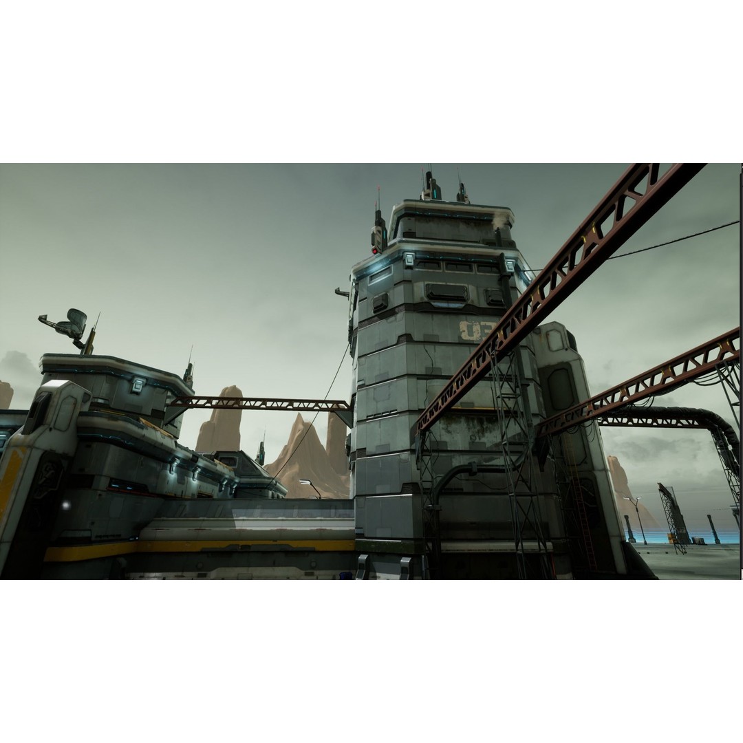 Modular Sci-Fi Hangars 3D Model – Low Poly Game Asset, FBX, PBR - View 40