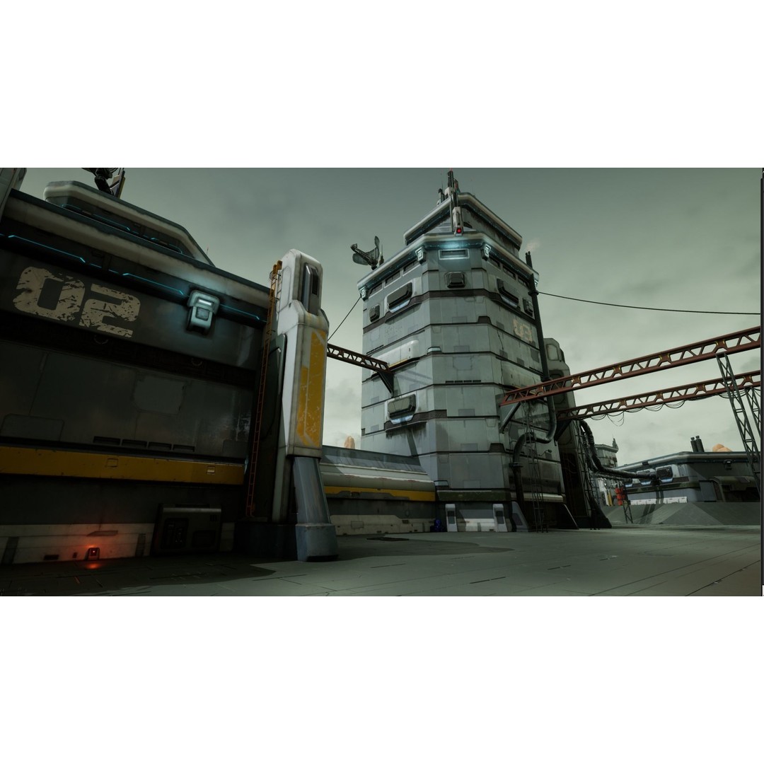 Modular Sci-Fi Hangars 3D Model – Low Poly Game Asset, FBX, PBR - View 42