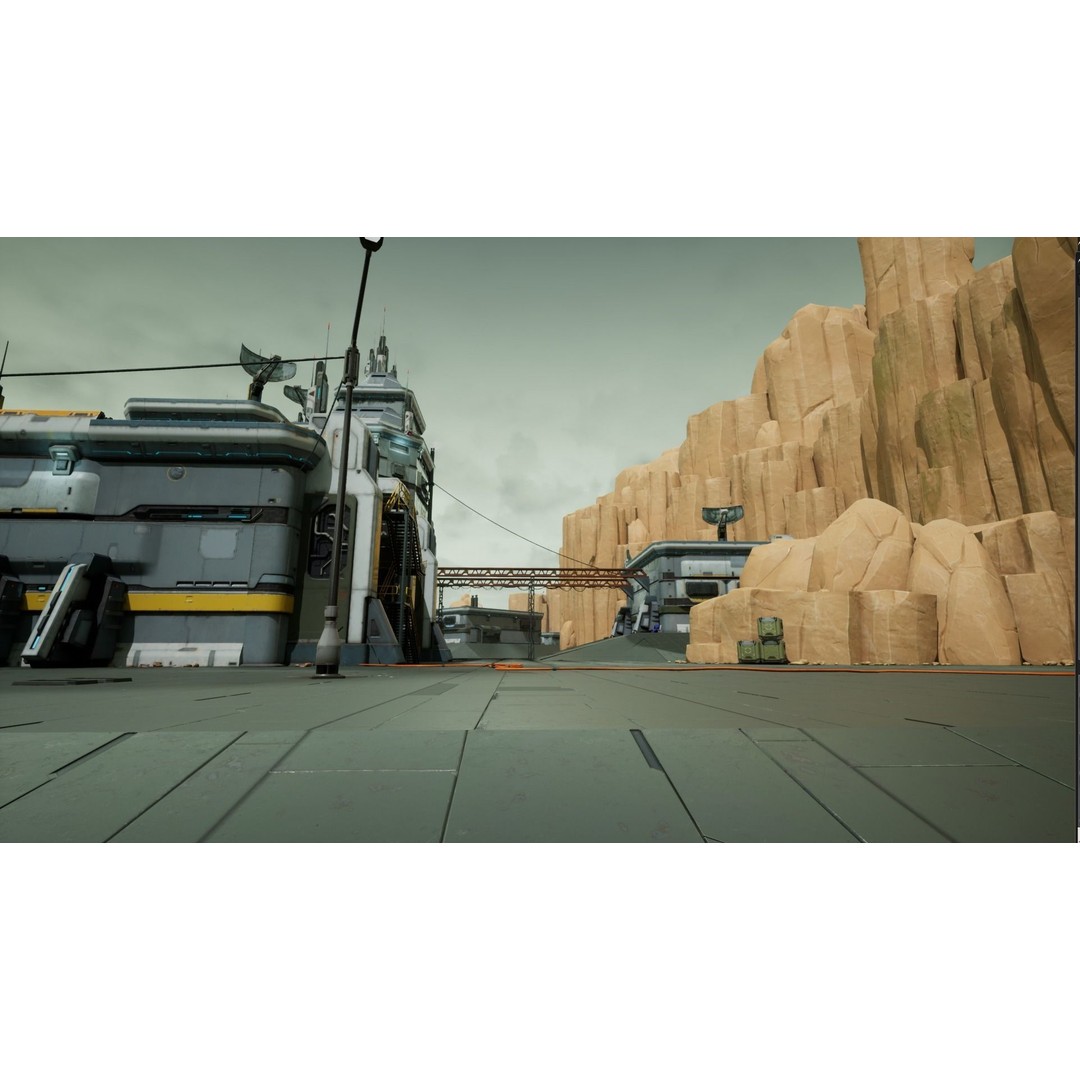Modular Sci-Fi Hangars 3D Model – Low Poly Game Asset, FBX, PBR - View 46