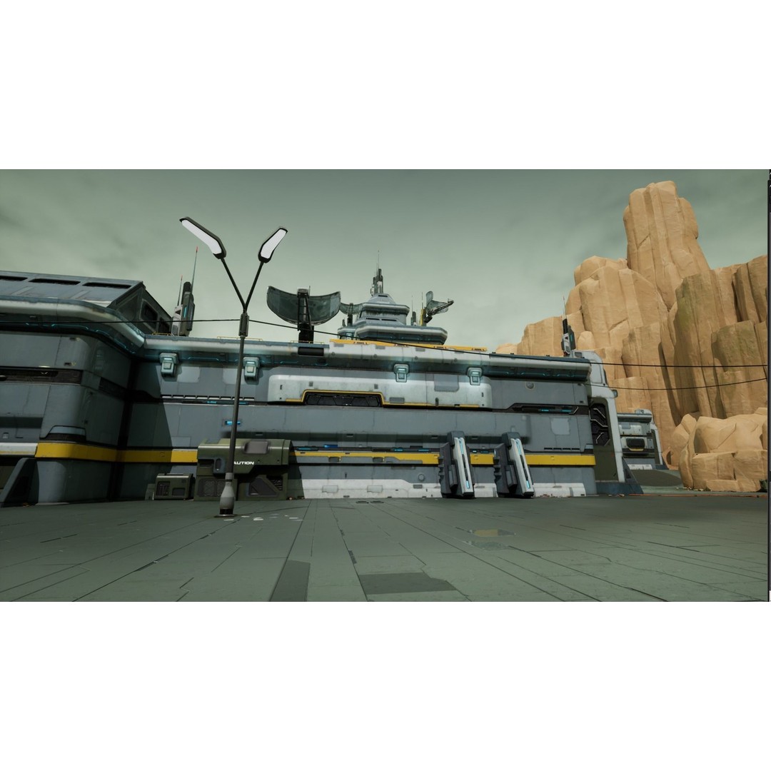 Modular Sci-Fi Hangars 3D Model – Low Poly Game Asset, FBX, PBR - View 49