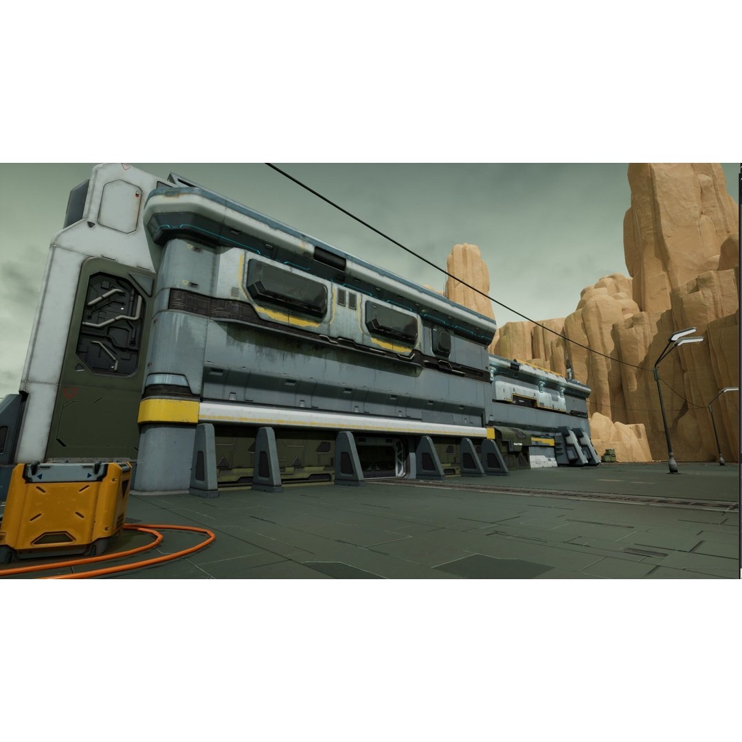 Modular Sci-Fi Hangars 3D Model – Low Poly Game Asset, FBX, PBR - View 51