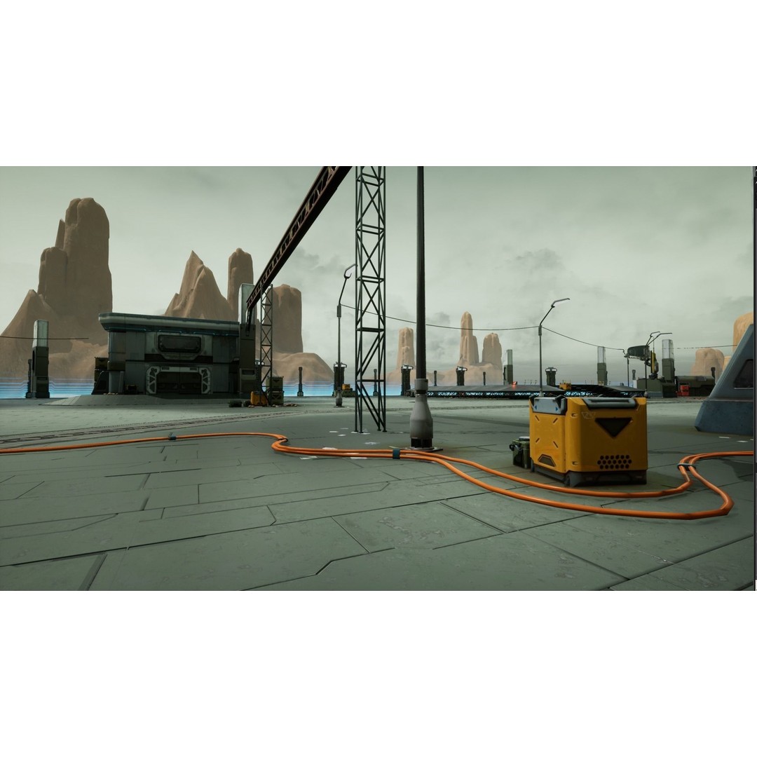 Modular Sci-Fi Hangars 3D Model – Low Poly Game Asset, FBX, PBR - View 61