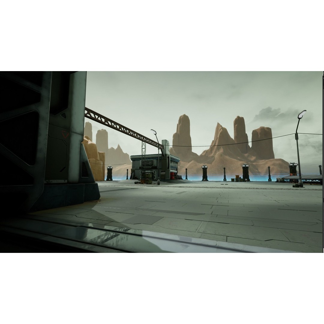 Modular Sci-Fi Hangars 3D Model – Low Poly Game Asset, FBX, PBR - View 64