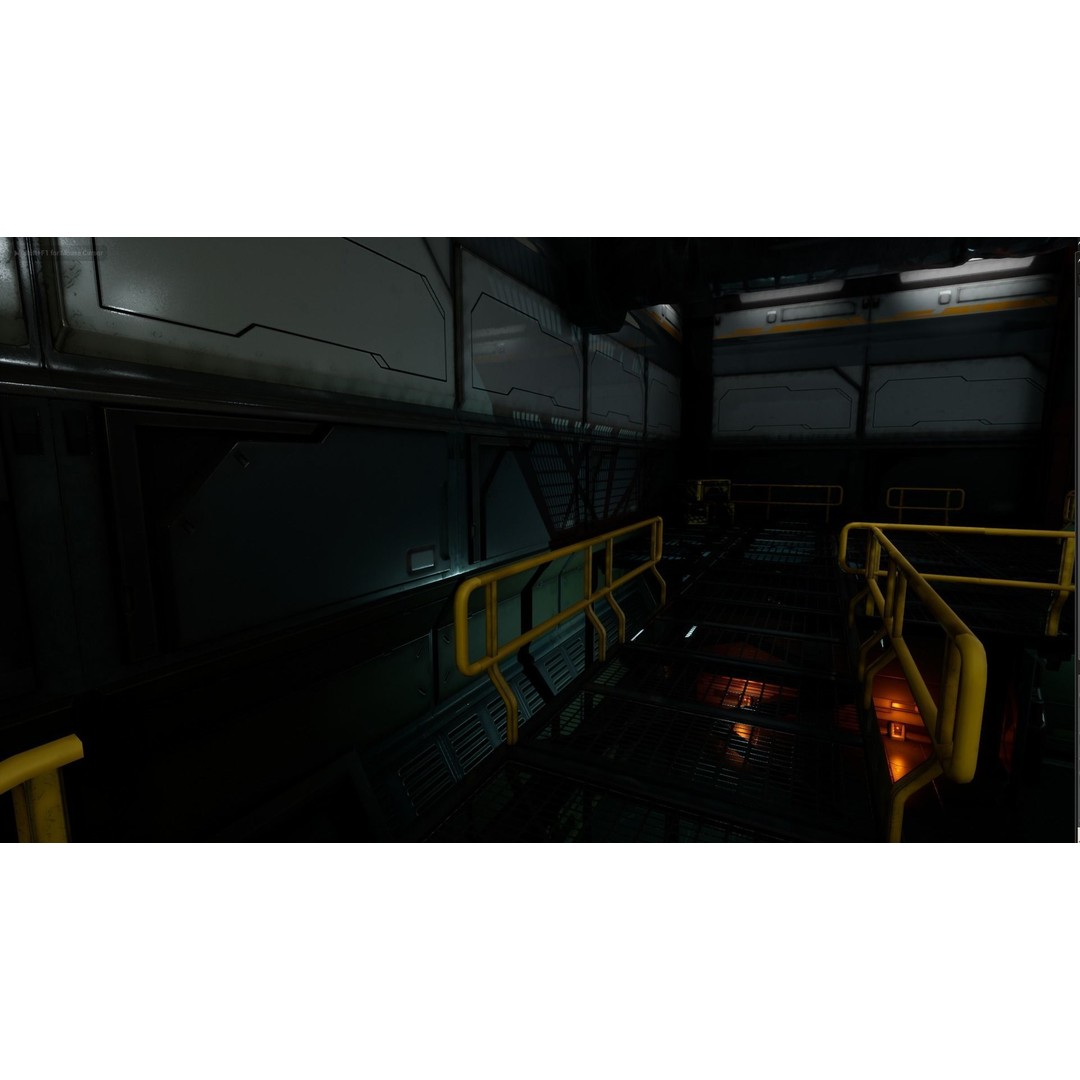 Modular Sci-Fi Hangars 3D Model – Low Poly Game Asset, FBX, PBR - View 72