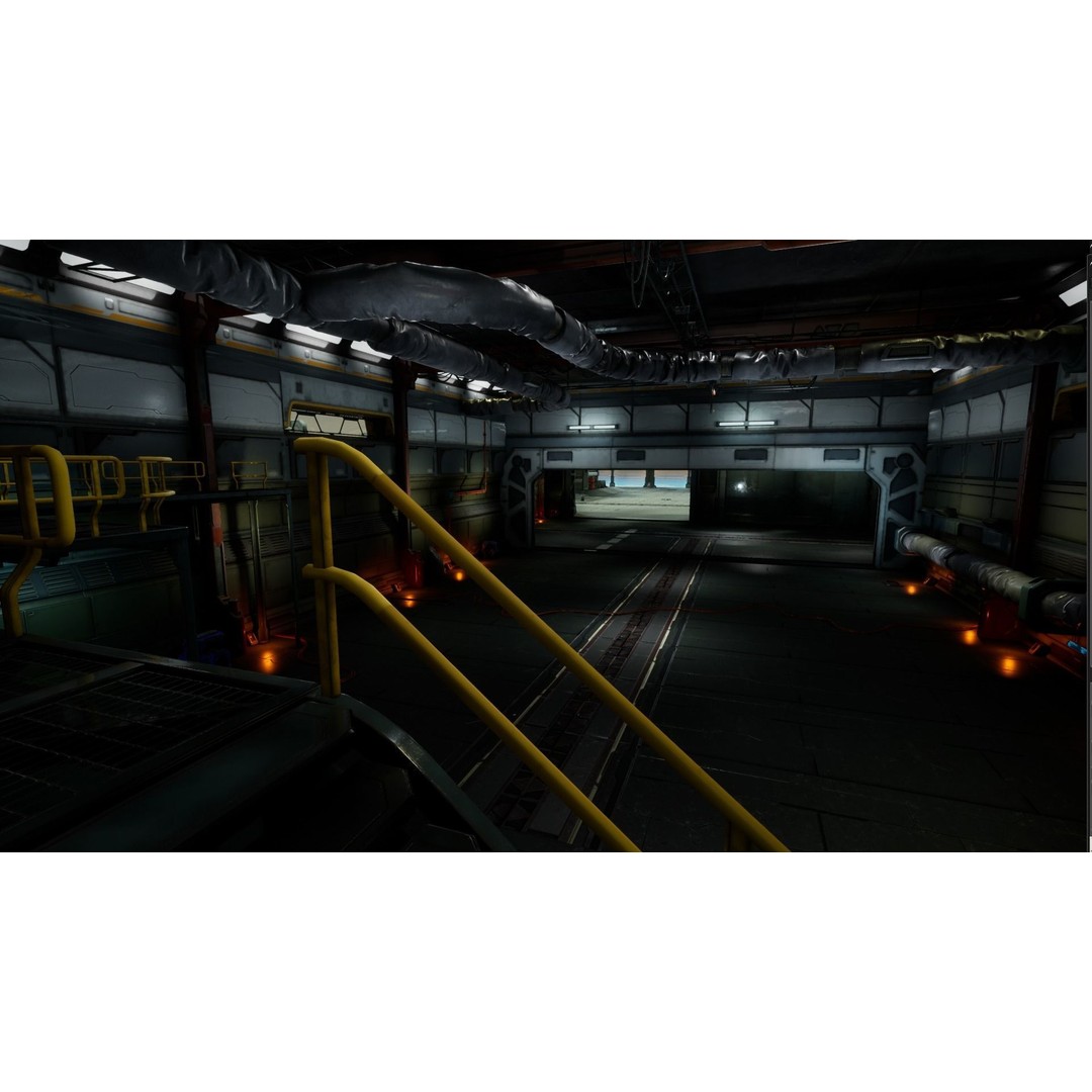 Modular Sci-Fi Hangars 3D Model – Low Poly Game Asset, FBX, PBR - View 73