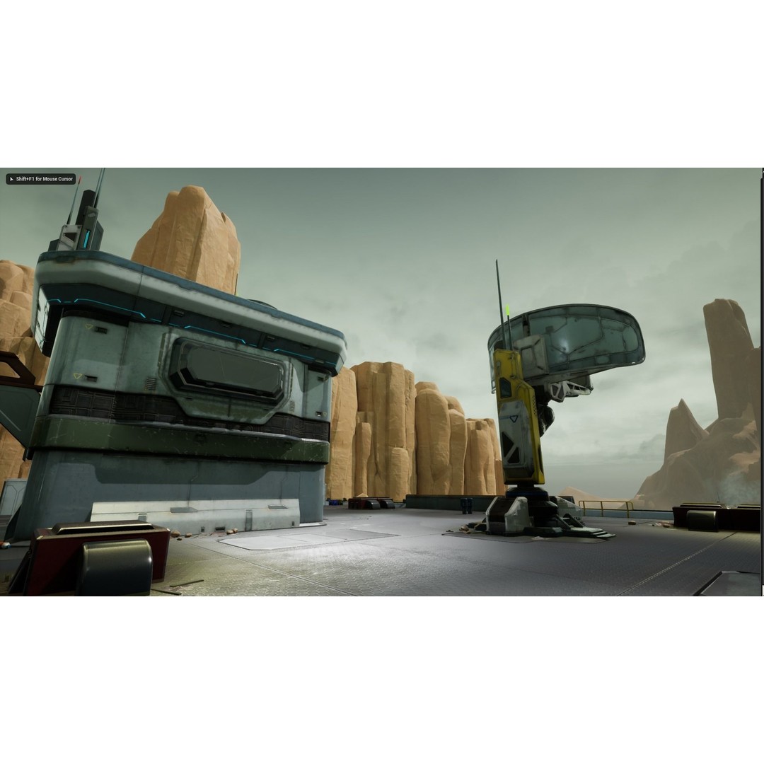 Modular Sci-Fi Hangars 3D Model – Low Poly Game Asset, FBX, PBR - View 8