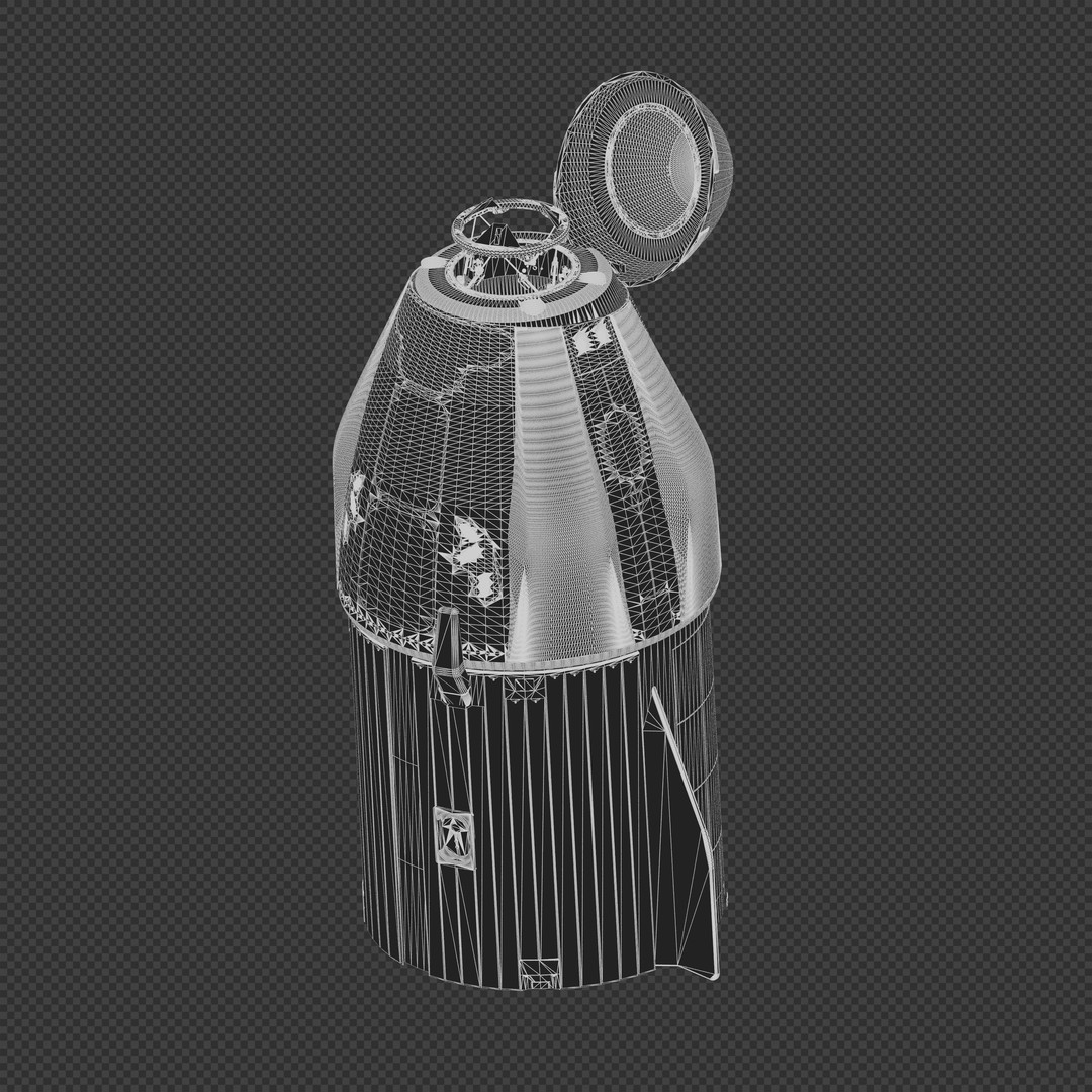 SpaceX Dragon 2 Cargo 3D Model – High-Detail Spacecraft, Blender, FBX - View 10