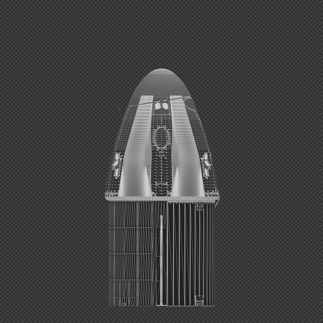SpaceX Dragon 2 Cargo 3D Model – High-Detail Spacecraft, Blender, FBX - View 13