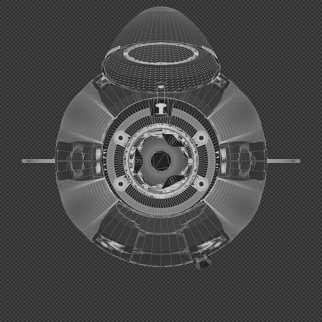 SpaceX Dragon 2 Cargo 3D Model – High-Detail Spacecraft, Blender, FBX - View 16