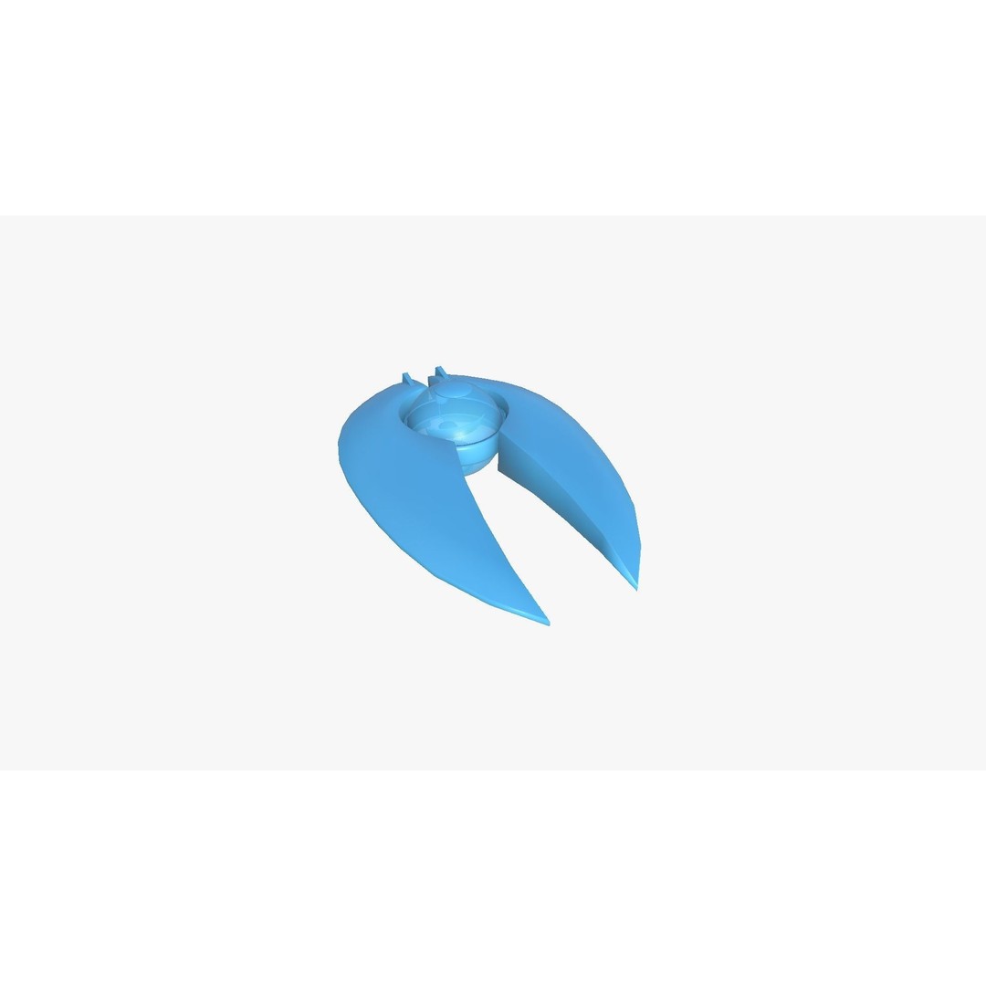 Alien Spaceship UFO 3D Model – Low Poly Sci-Fi Design, FBX - View 10