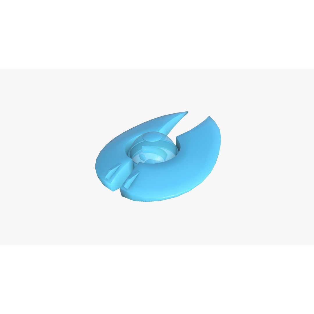 Alien Spaceship UFO 3D Model – Low Poly Sci-Fi Design, FBX - View 12