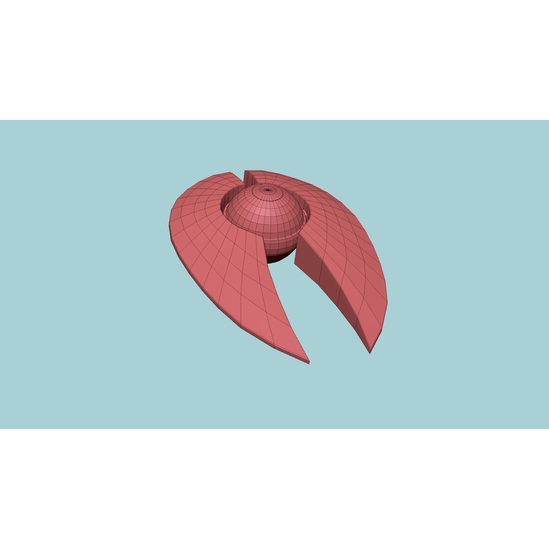 Alien Spaceship UFO 3D Model – Low Poly Sci-Fi Design, FBX - View 14