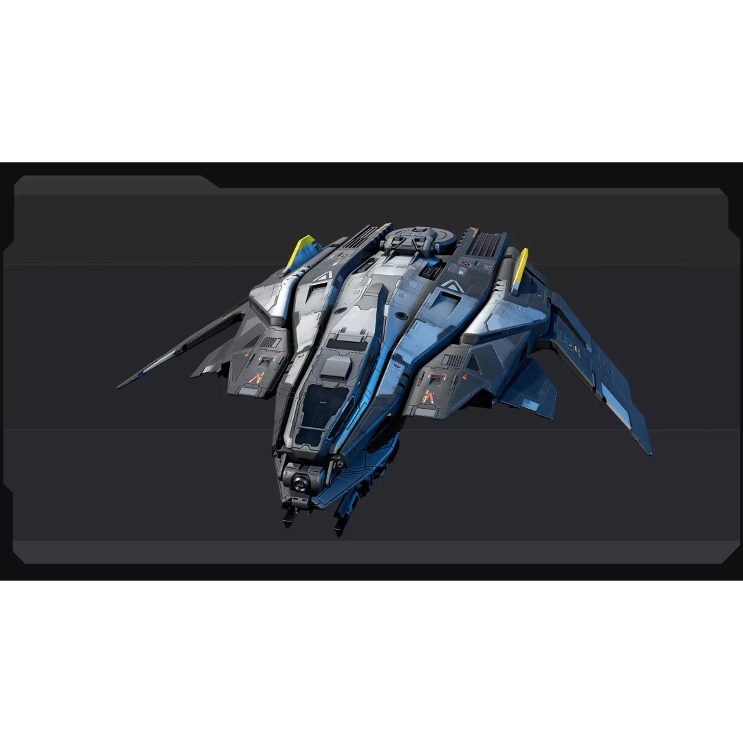 SF Fighter F50 3D Model – Low Poly Sci-Fi Spaceship, FBX, OBJ - View 4