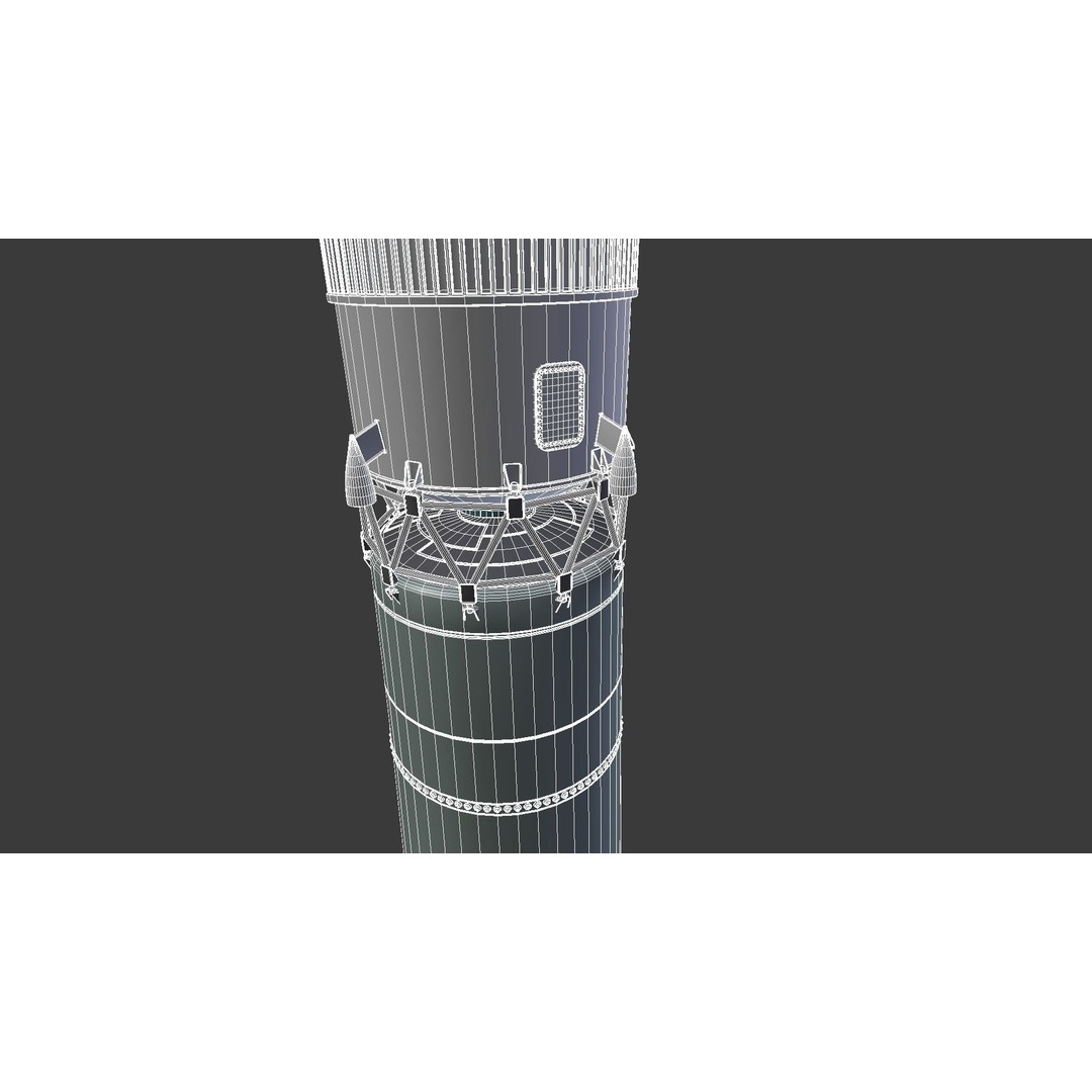 R-7 Rocket Vostok 3D Model – High Detail PBR Asset, Blender