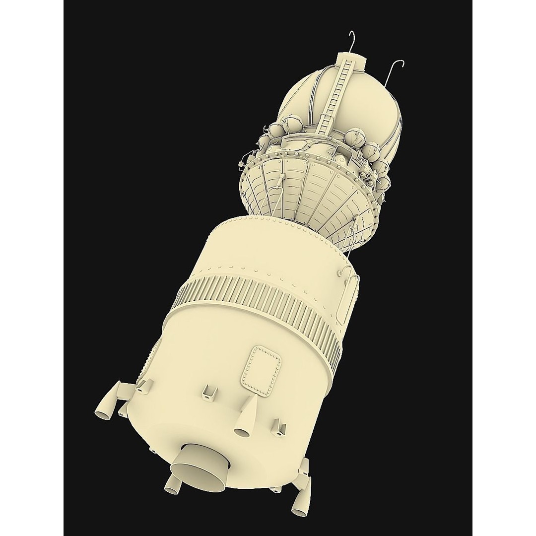 R-7 Rocket Vostok 3D Model – High Detail PBR Asset, Blender - View 11