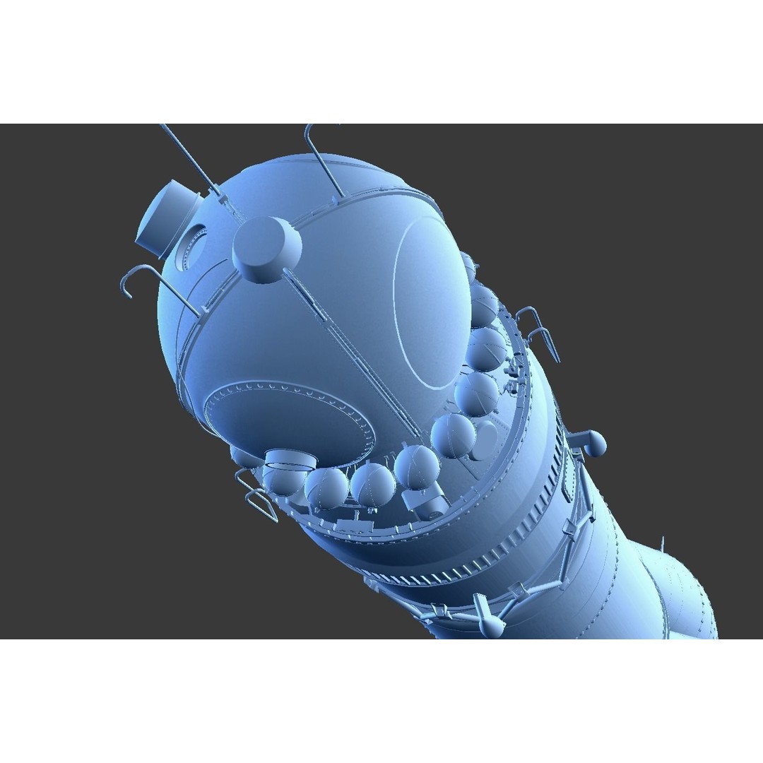 R-7 Rocket Vostok 3D Model – High Detail PBR Asset, Blender - View 17