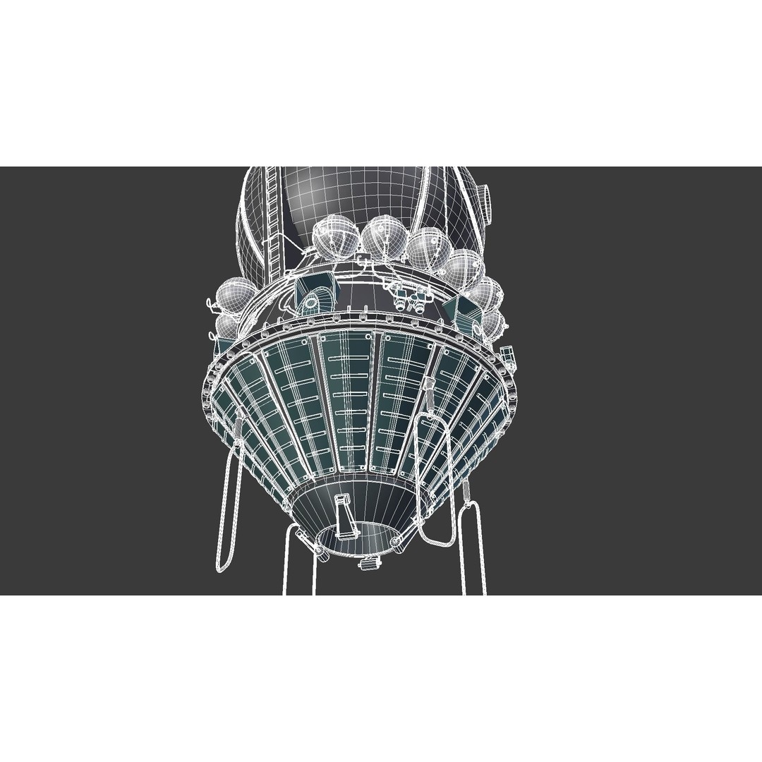 R-7 Rocket Vostok 3D Model – High Detail PBR Asset, Blender - View 23