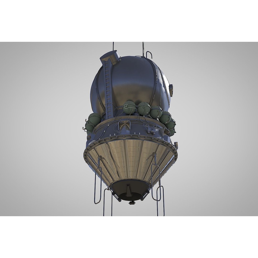 R-7 Rocket Vostok 3D Model – High Detail PBR Asset, Blender - View 3