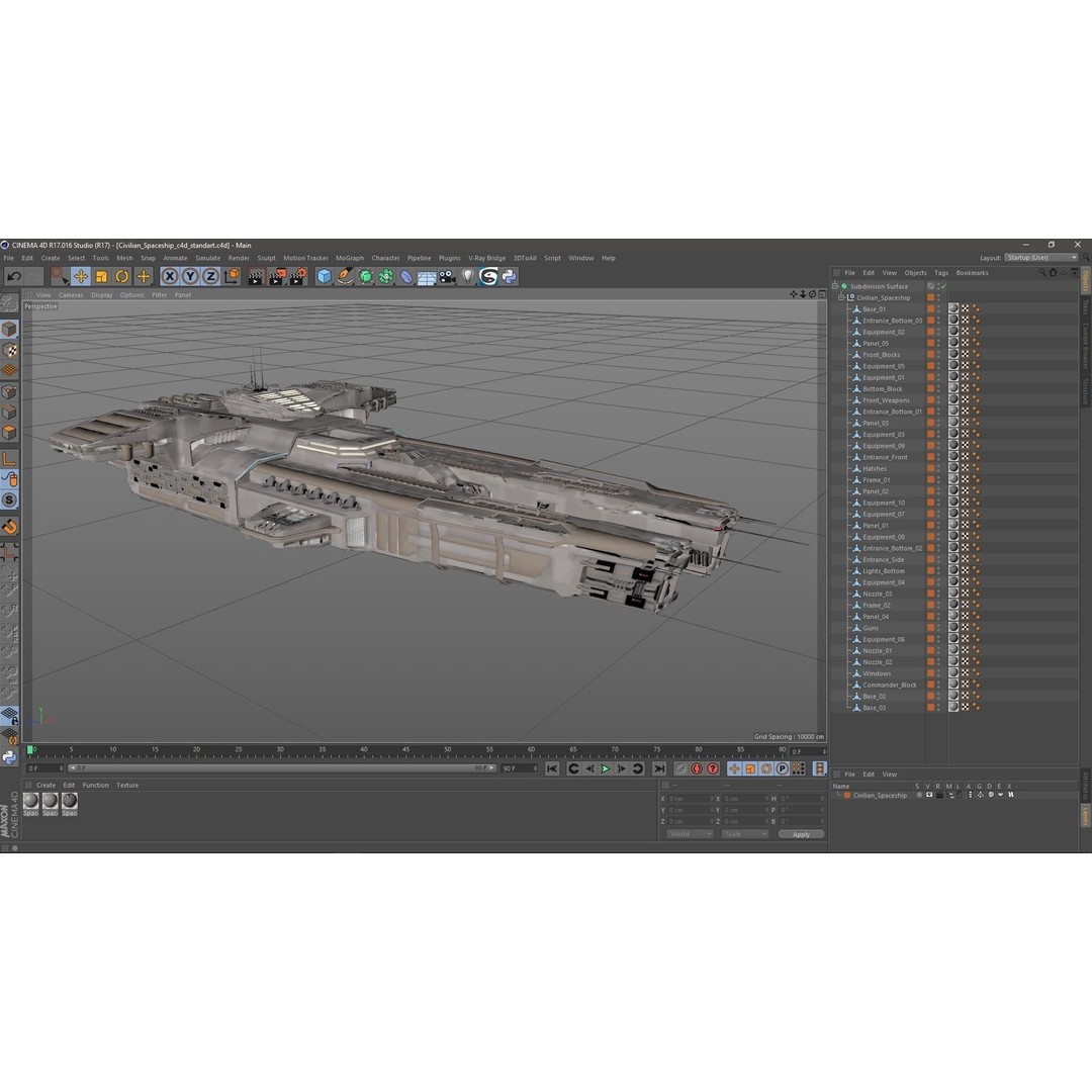 Civilian Spaceship 3D Model – High Quality PBR Asset, FBX, Blender - View 31
