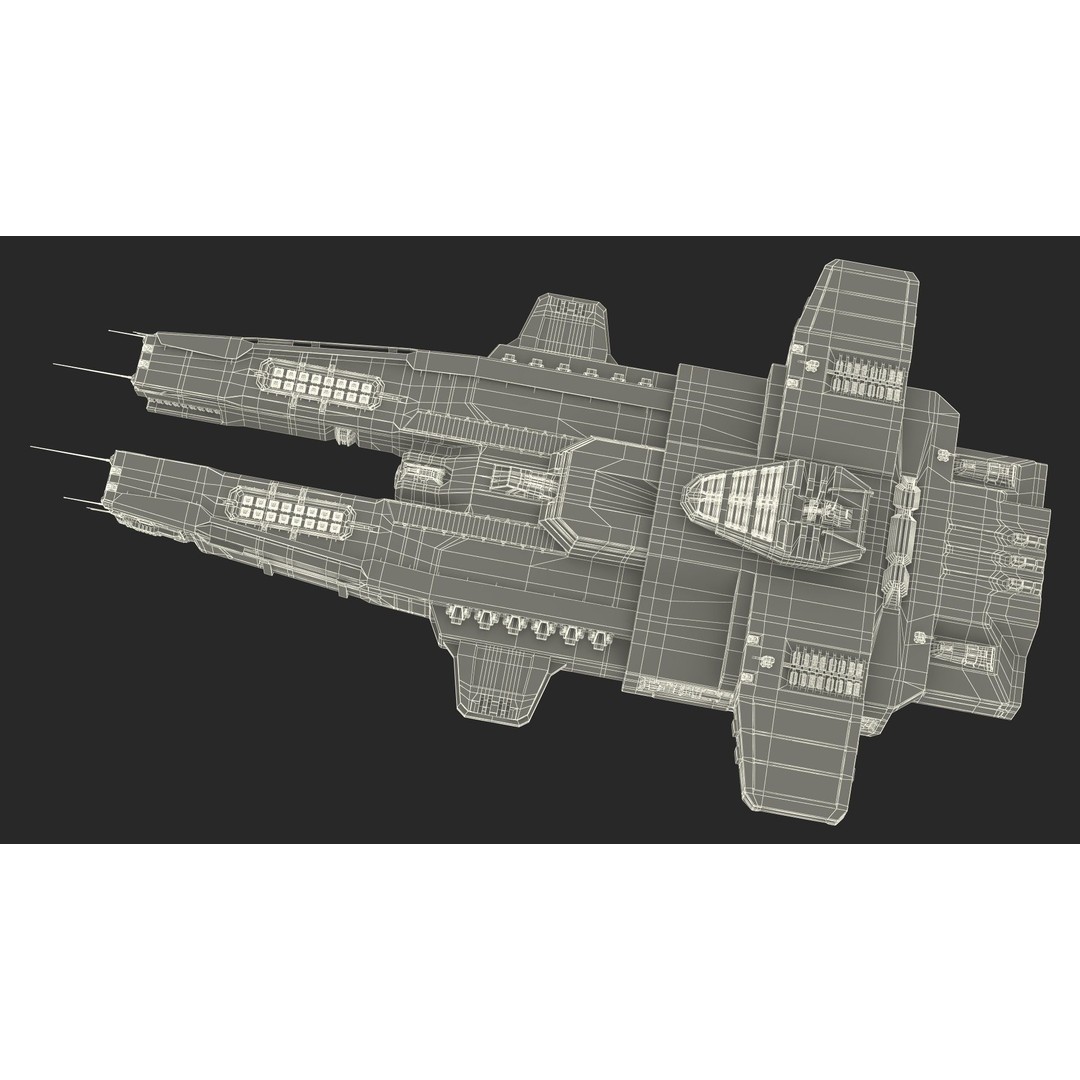 Civilian Spaceship 3D Model – High Quality PBR Asset, FBX, Blender - View 37