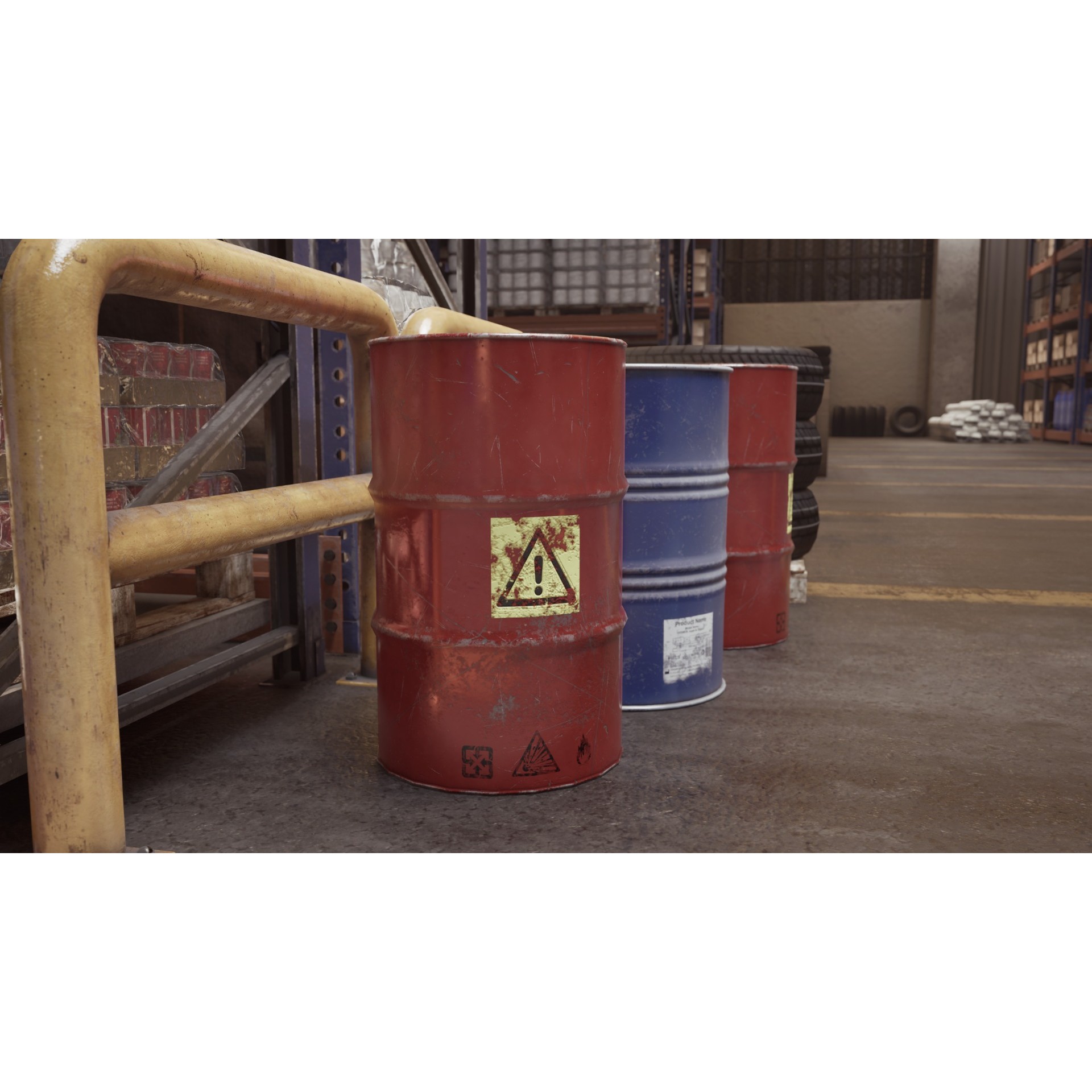 Industrial-Grade Warehouse - Game-Ready 3D Model