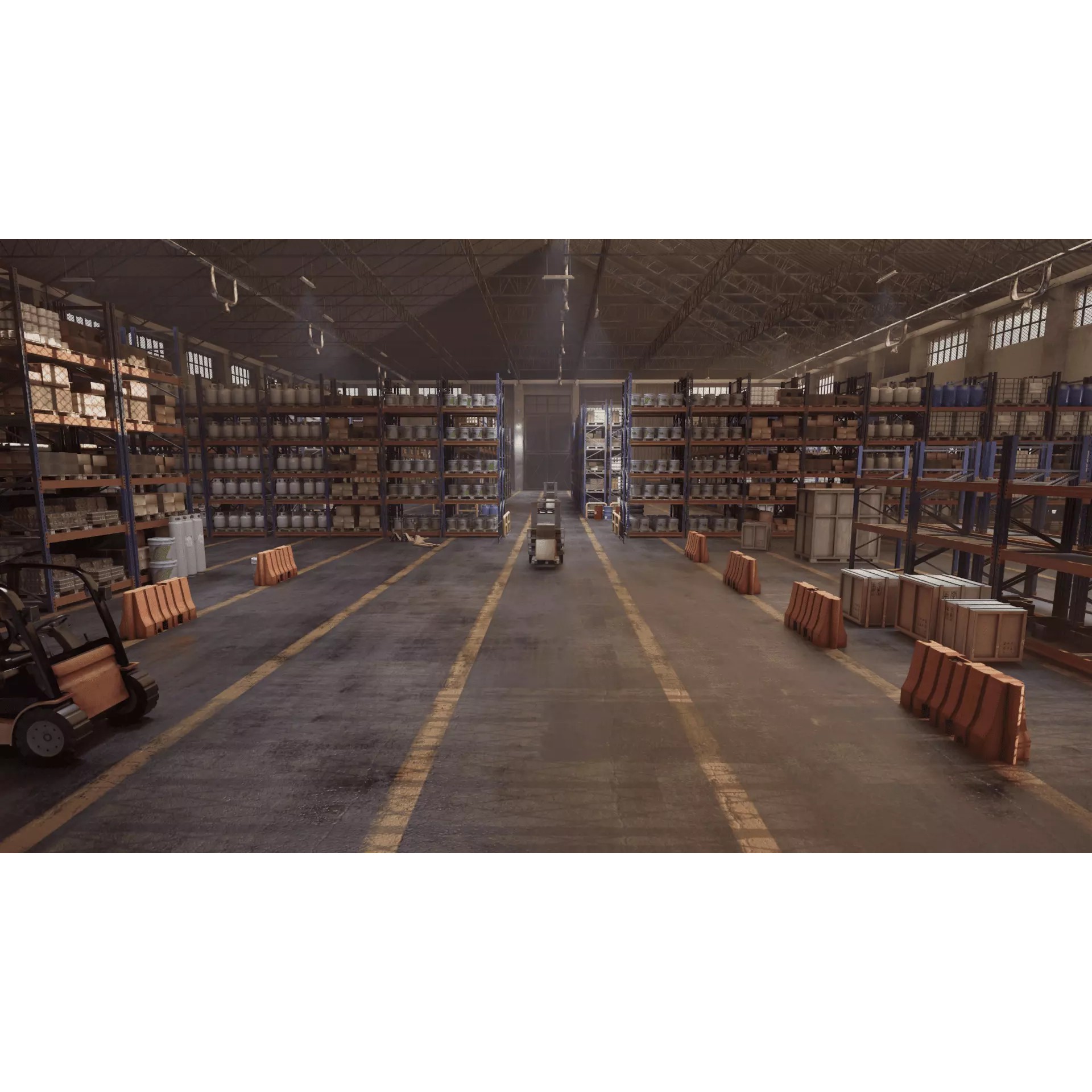 Industrial-Grade Warehouse - Game-Ready 3D Model - View 2