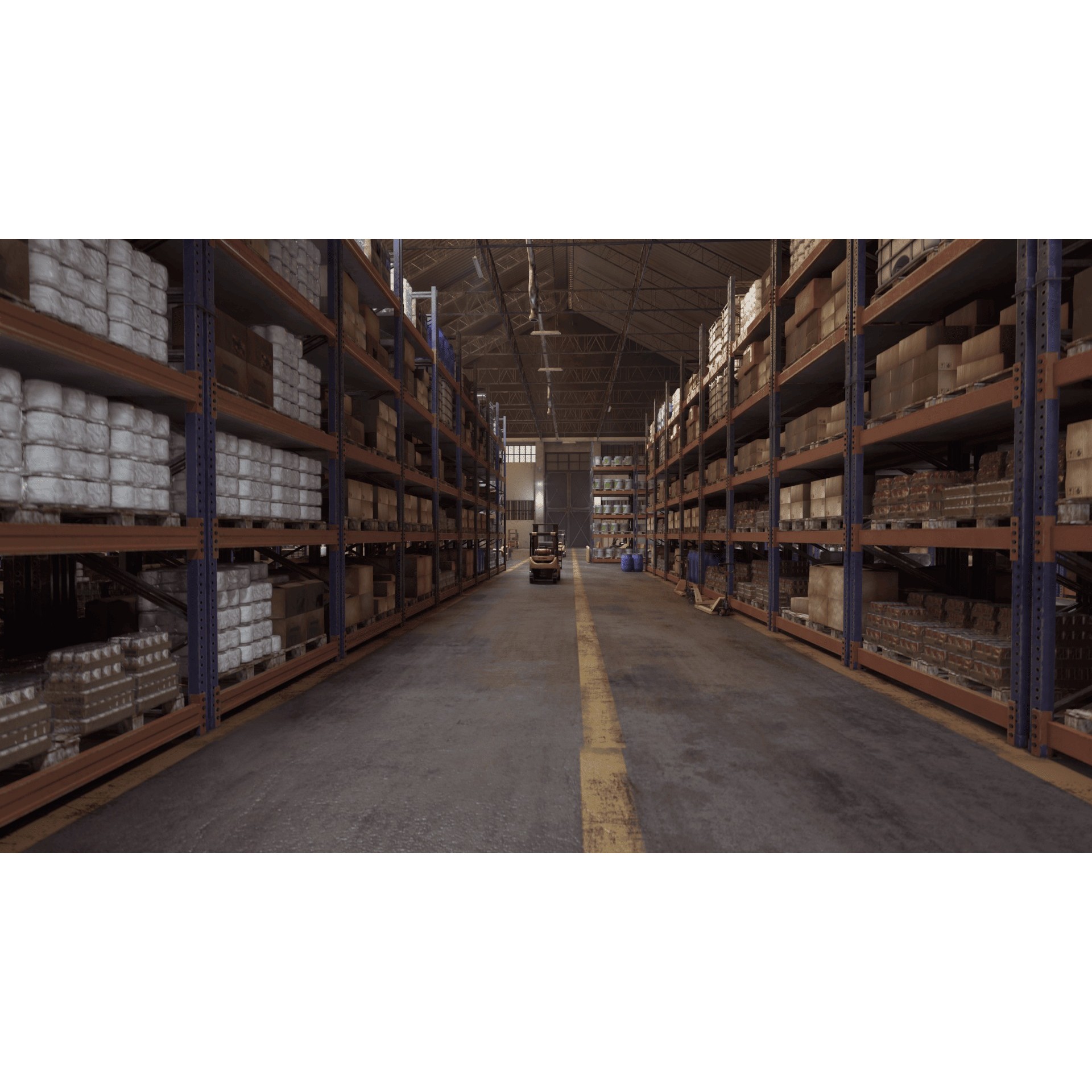 Industrial-Grade Warehouse - Game-Ready 3D Model - View 3