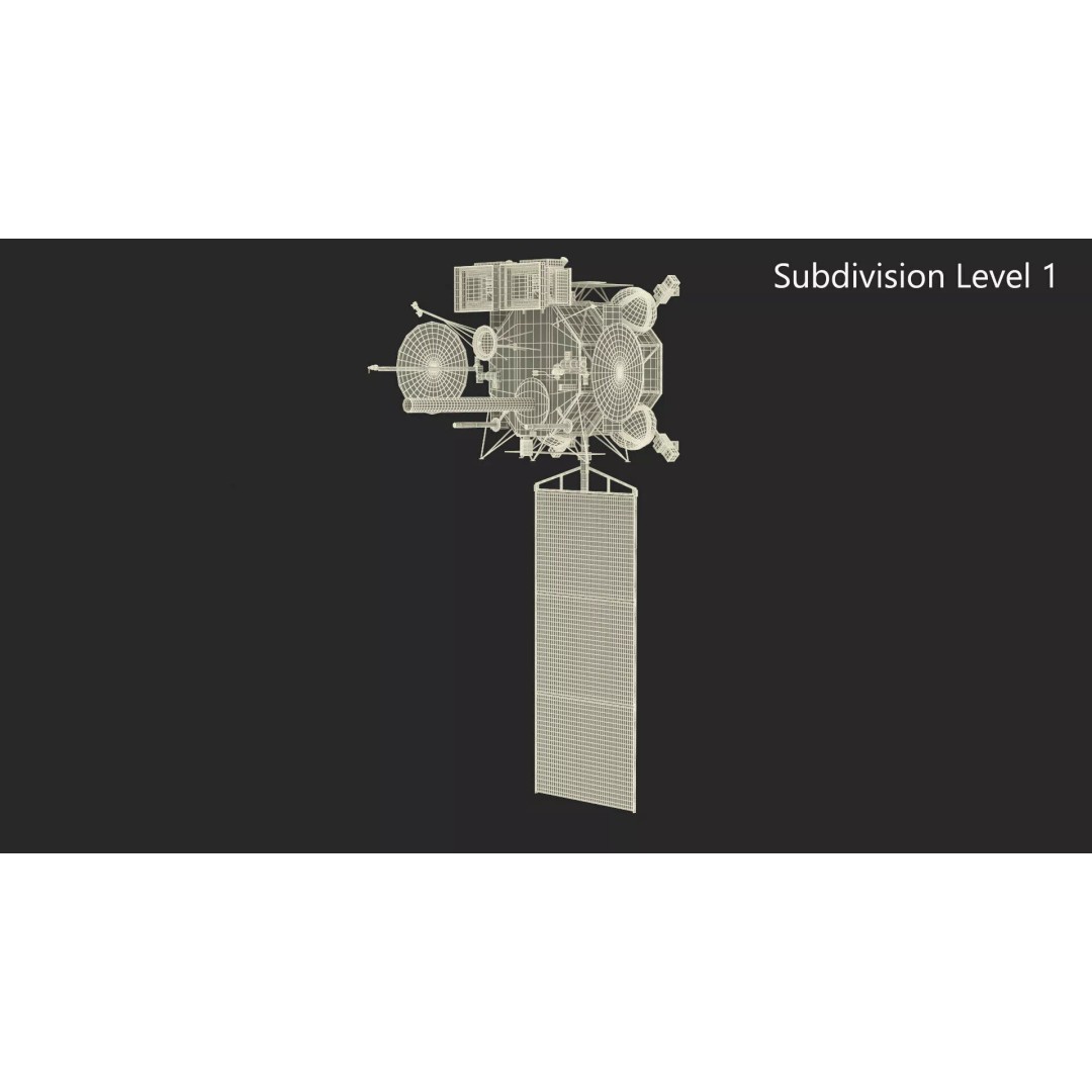 Geostationary Operational Meteorological Satellite 2 3D Model – PBR Textured Space Asset, FBX - View 12