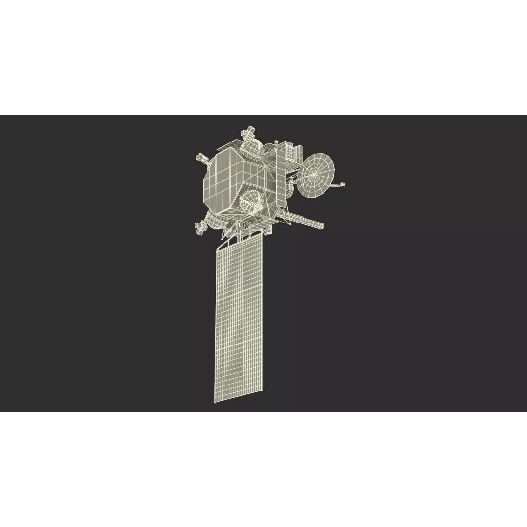 Geostationary Operational Meteorological Satellite 2 3D Model – PBR Textured Space Asset, FBX - View 19
