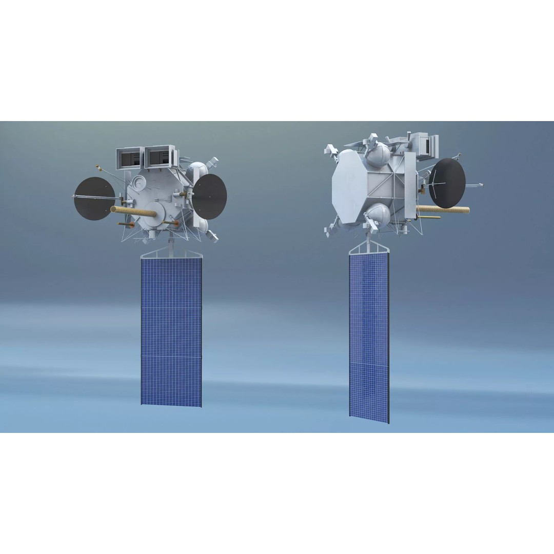 Geostationary Operational Meteorological Satellite 2 3D Model – PBR Textured Space Asset, FBX - View 4