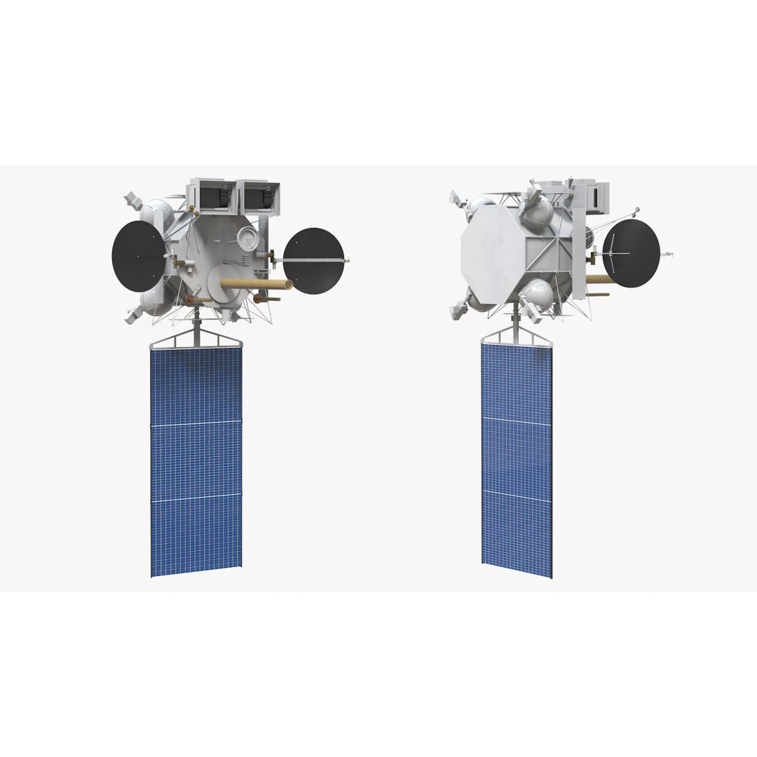 Geostationary Operational Meteorological Satellite 2 3D Model – PBR Textured Space Asset, FBX - View 5