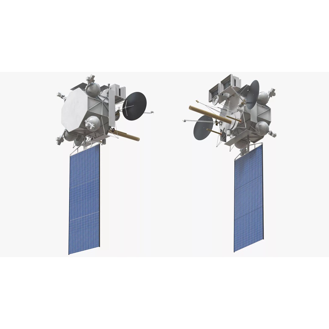 Geostationary Operational Meteorological Satellite 2 3D Model – PBR Textured Space Asset, FBX - View 6