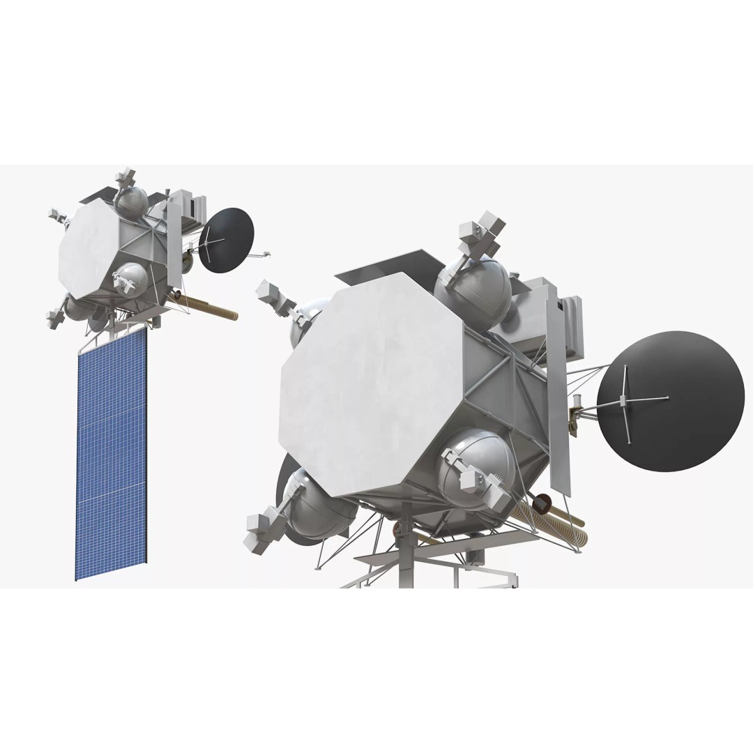 Geostationary Operational Meteorological Satellite 2 3D Model – PBR Textured Space Asset, FBX - View 8