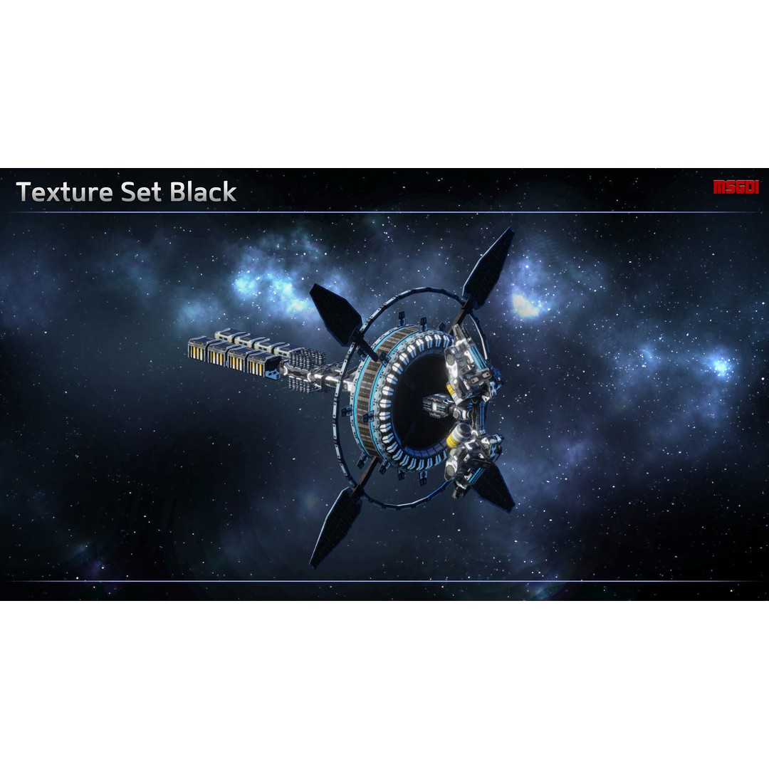 Modular Waystation Space Station 3D Model – Low Poly Game Asset, FBX - View 9