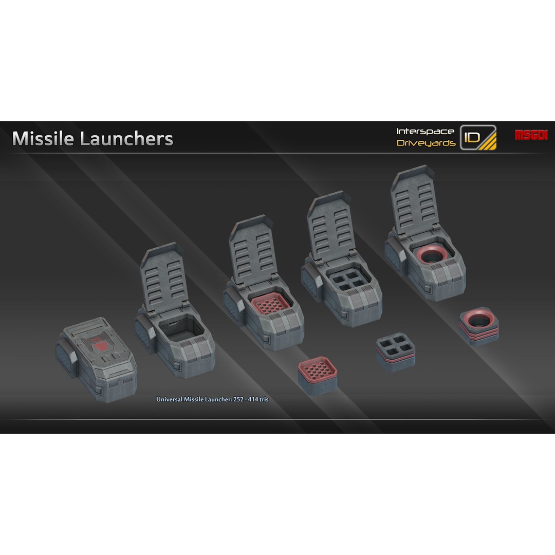 Pilgrim Class Battleship 3D Model – Low Poly Game Ready Spaceship, FBX/OBJ - View 6