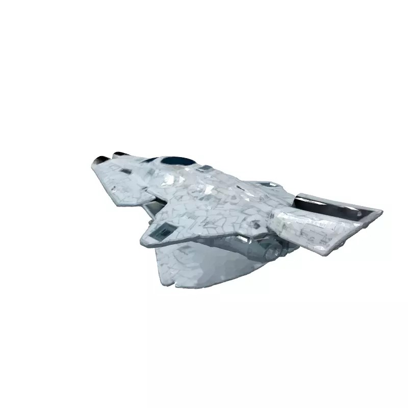 Sci-Fi Starship Explorer MKI 3D Model – Low Poly Game Asset, FBX - View 7