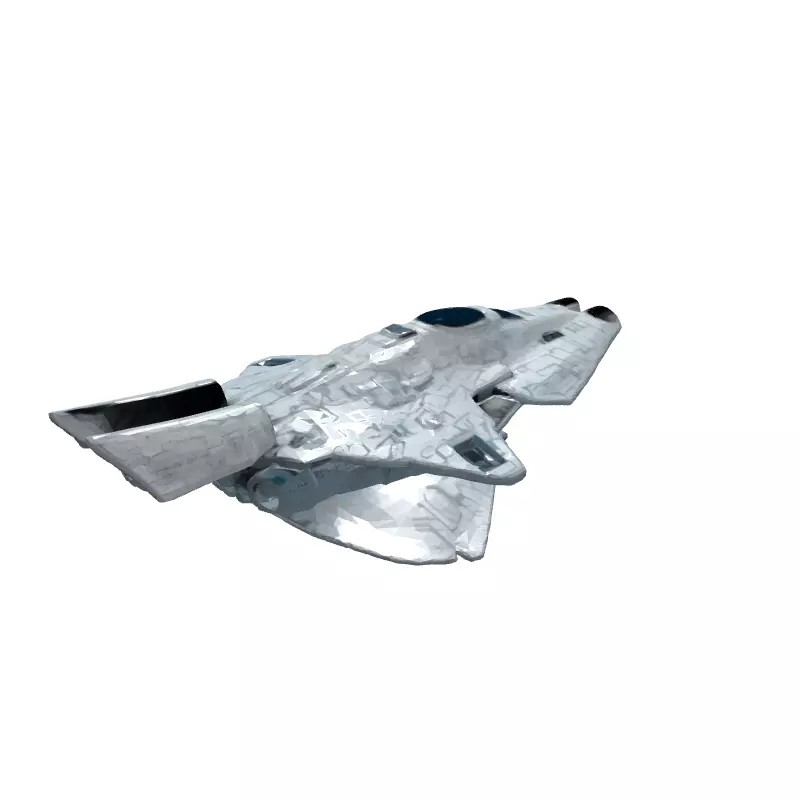Sci-Fi Starship Explorer MKI 3D Model – Low Poly Game Asset, FBX - View 8