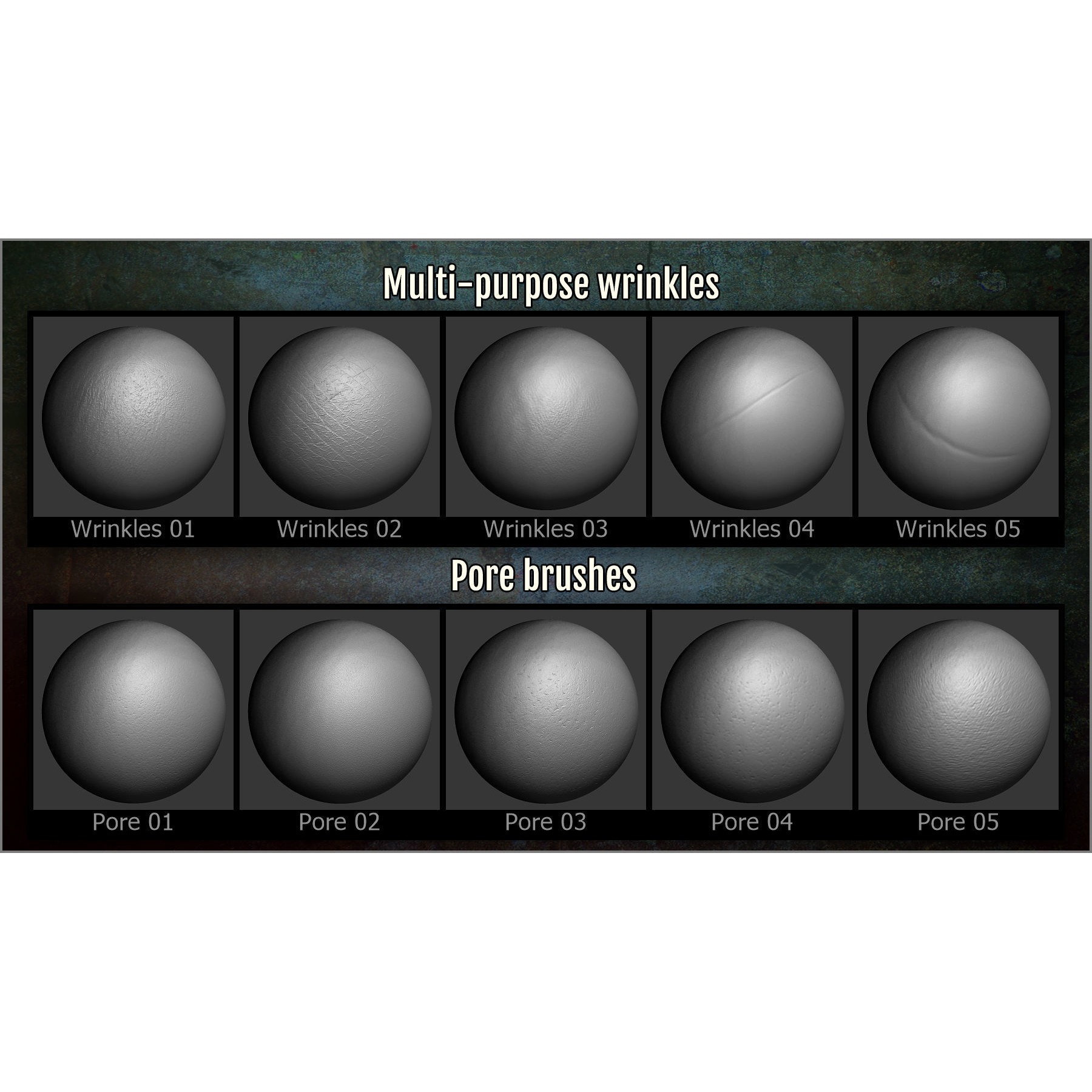 Body Details Maker - ZBrush Brushes 3D Model - View 10