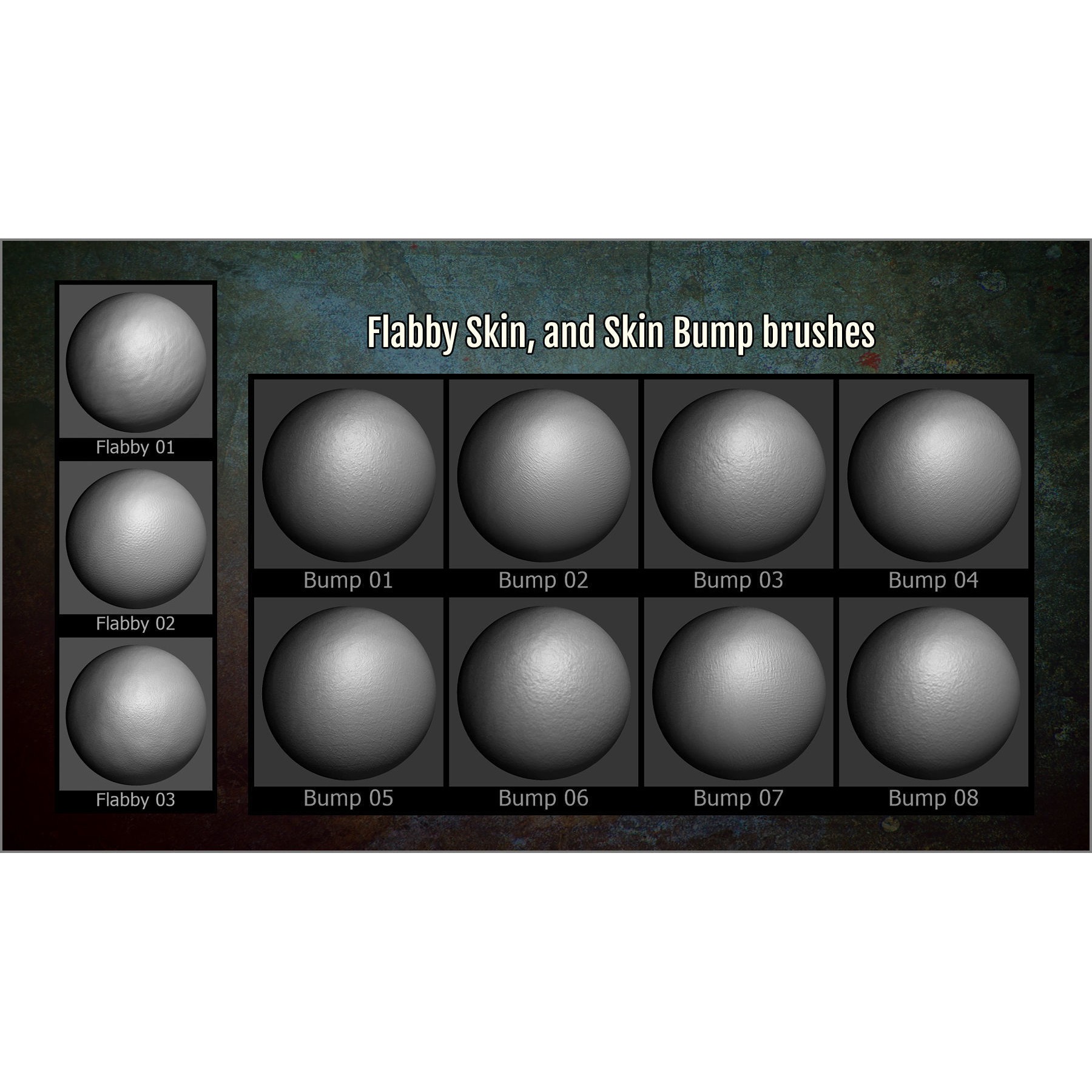 Body Details Maker - ZBrush Brushes 3D Model - View 11