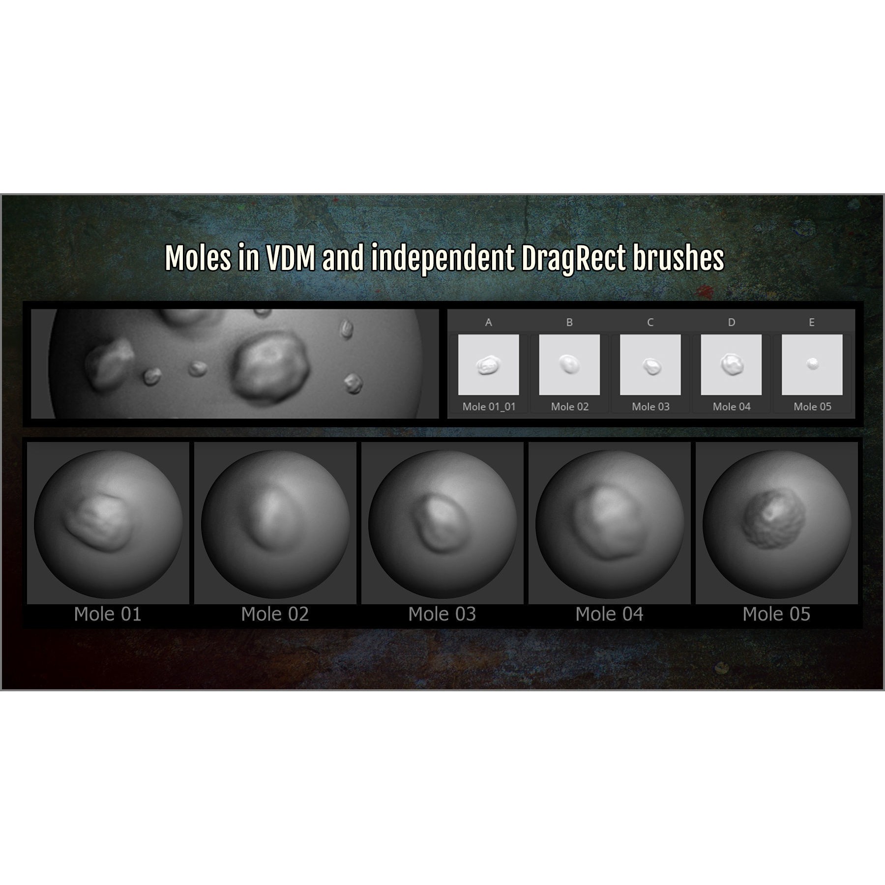 Body Details Maker - ZBrush Brushes 3D Model - View 6