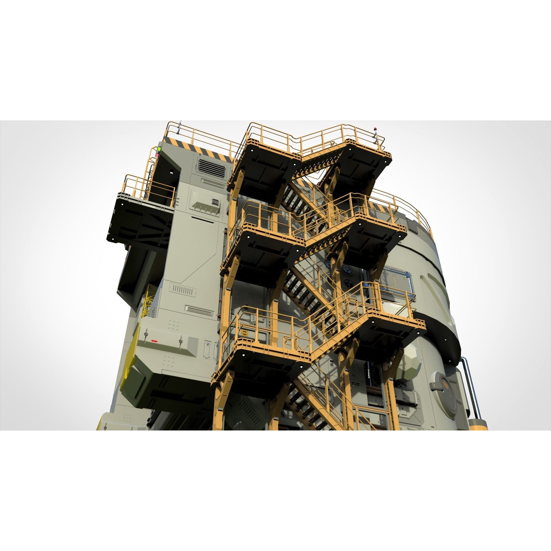 Sci-Fi Architecture - Game-Ready 3D Model - View 13