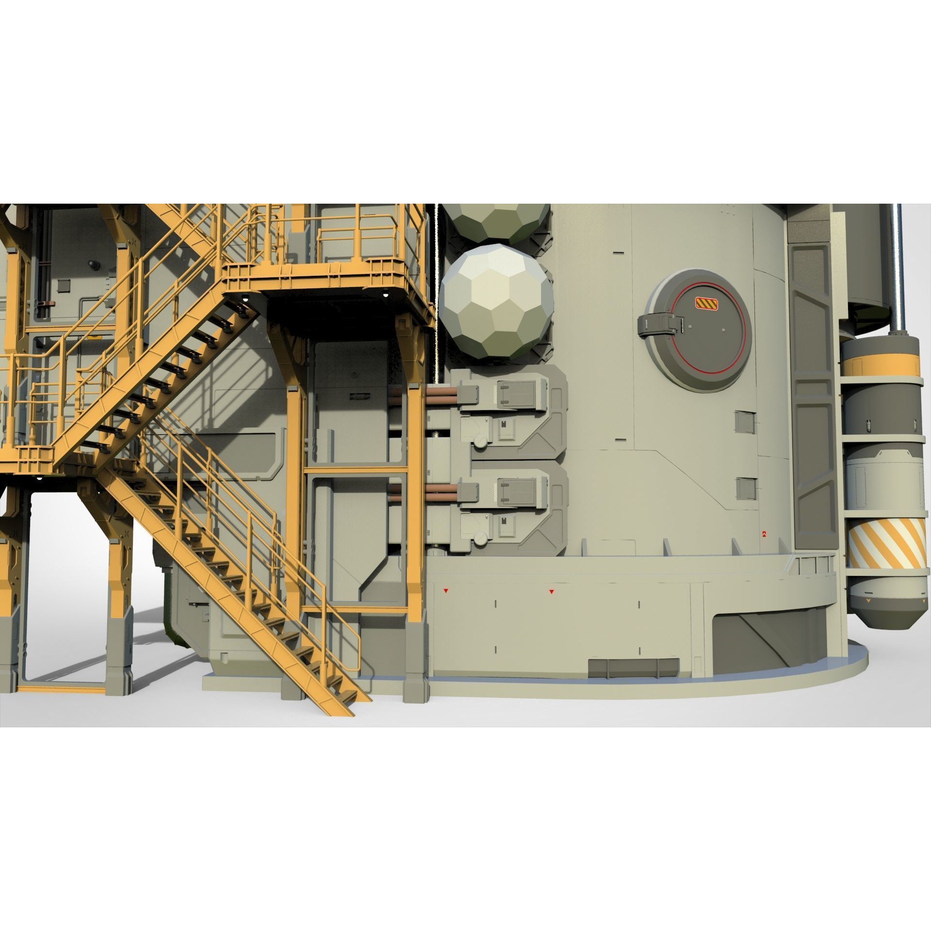 Sci-Fi Architecture - Game-Ready 3D Model - View 14