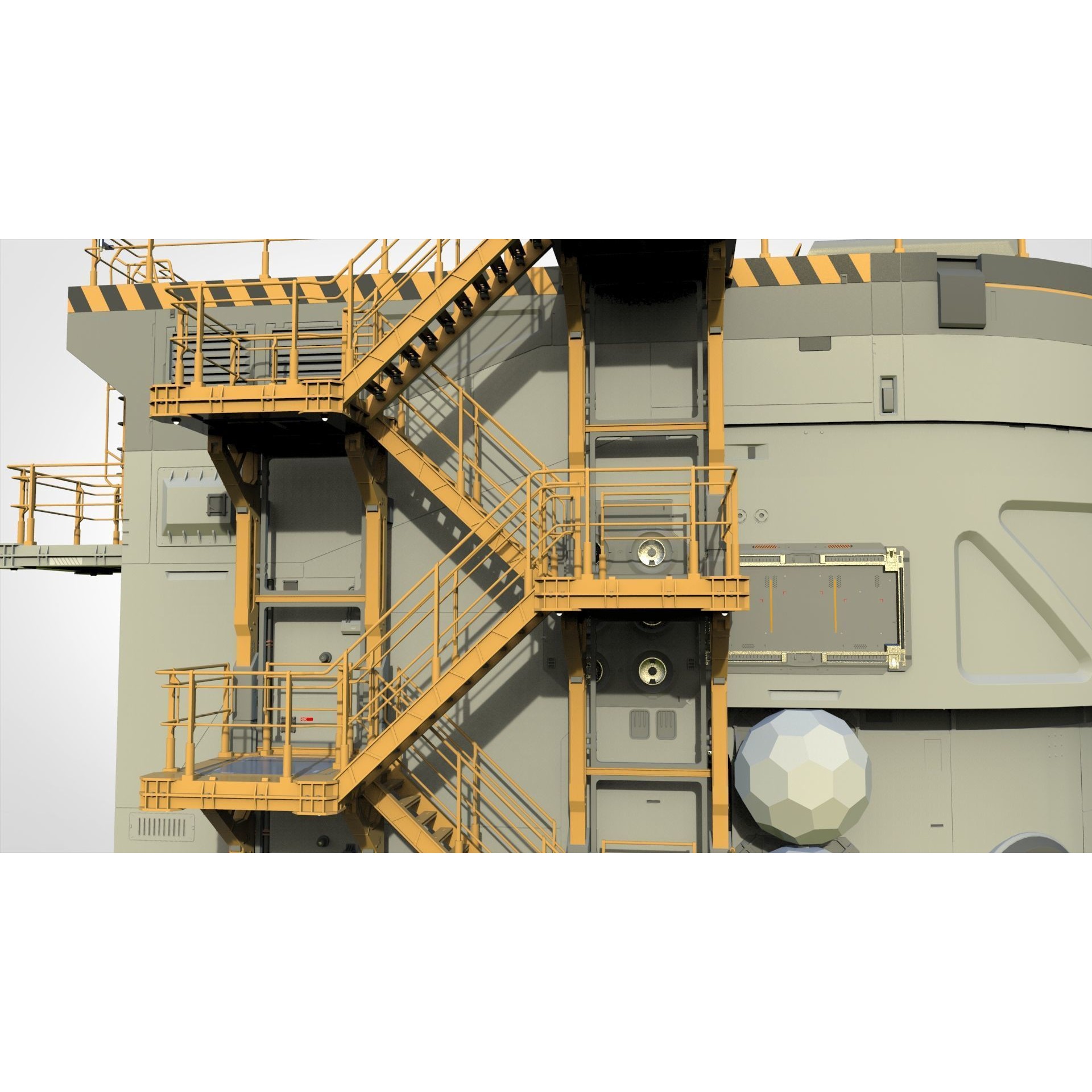 Sci-Fi Architecture - Game-Ready 3D Model - View 15