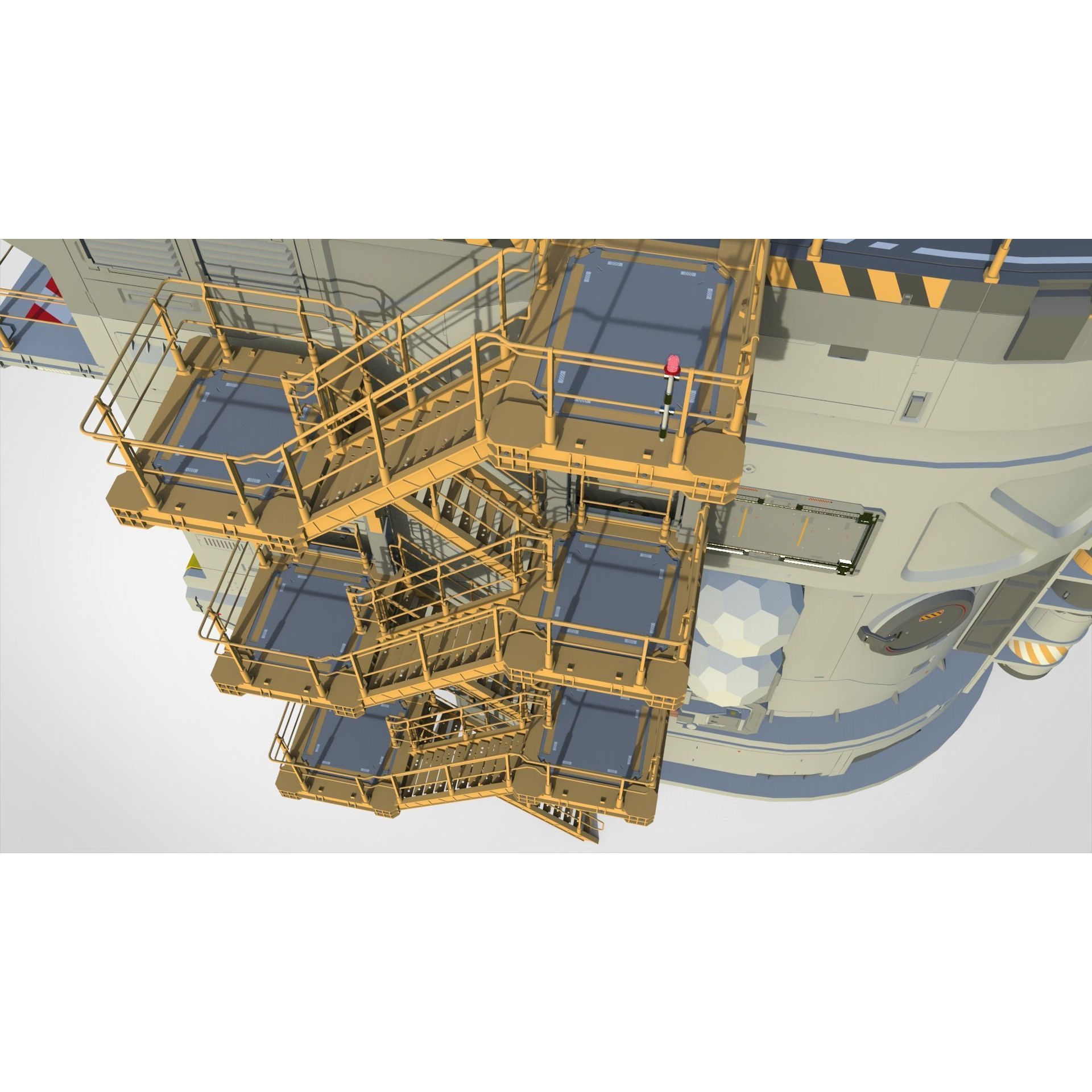 Sci-Fi Architecture - Game-Ready 3D Model - View 16